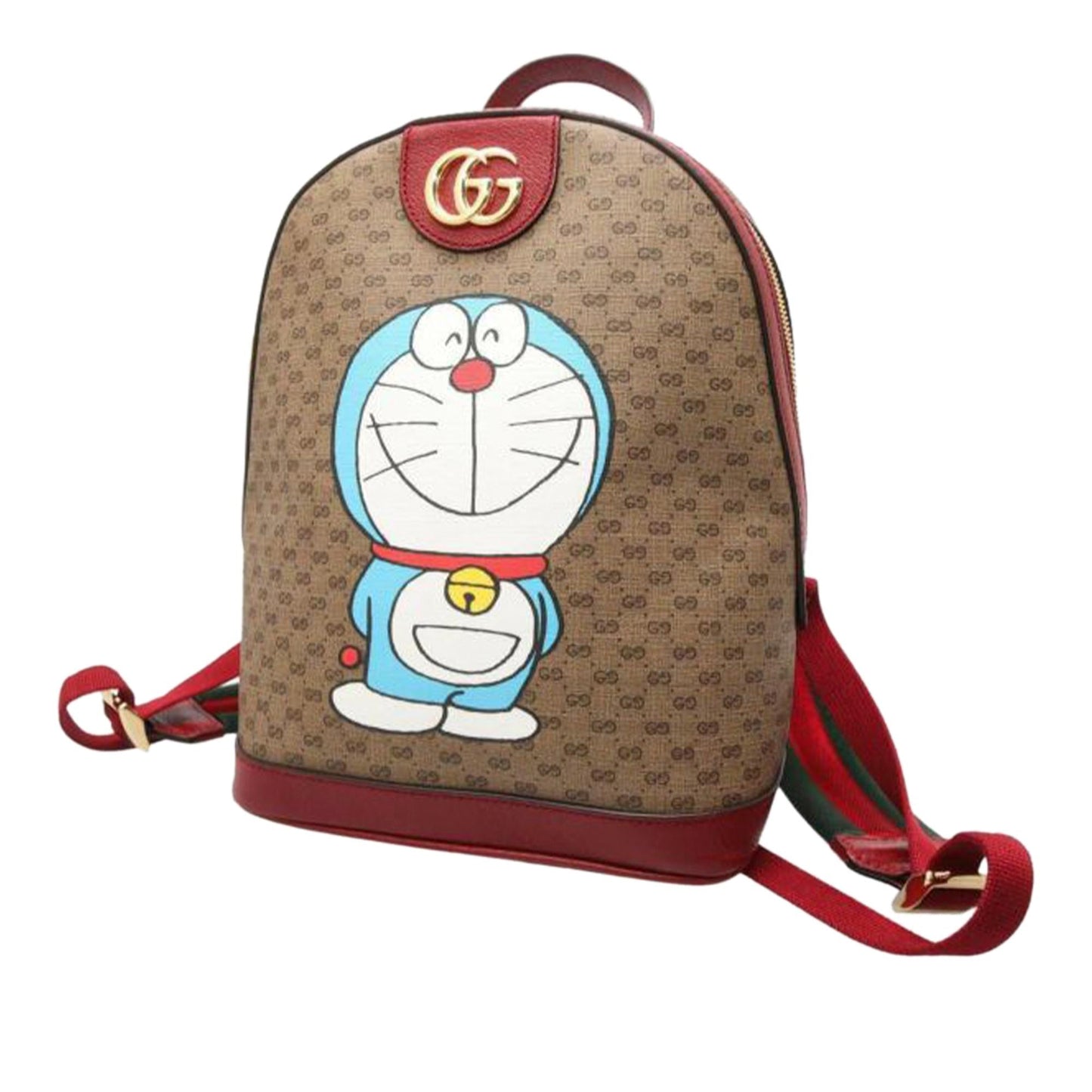 Gucci Micro GG Supreme Doraemon Backpack Canvas Brown