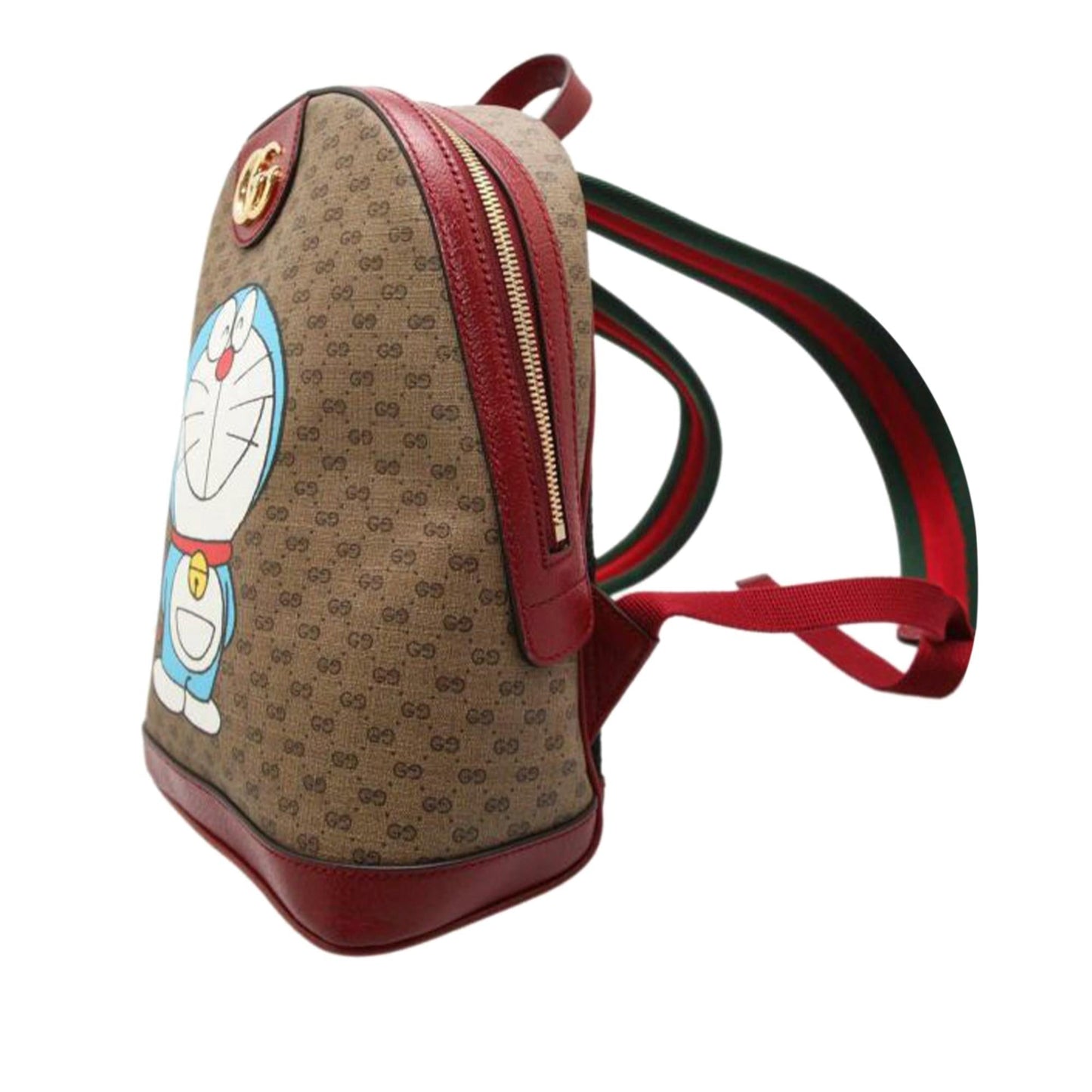 Gucci Micro GG Supreme Doraemon Backpack Canvas Brown