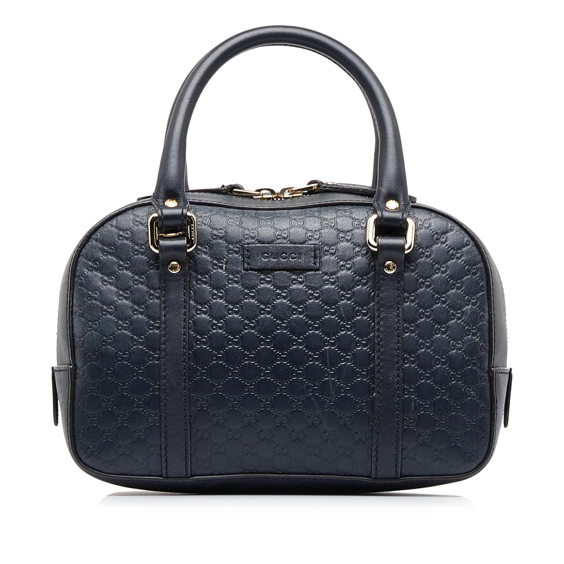 Gucci Microgguccissima SHG-RLbhUP Calf Black Satchel Bag