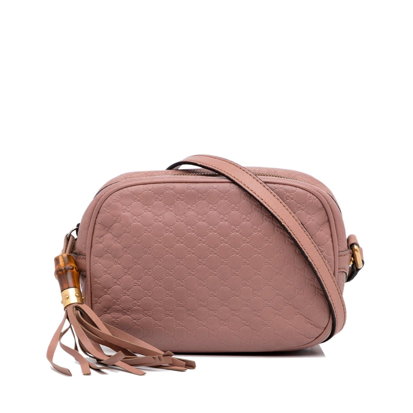 Gucci Microguccissima Bamboo Tassel SHG-Obh29w Calf Pink Crossbody Bag