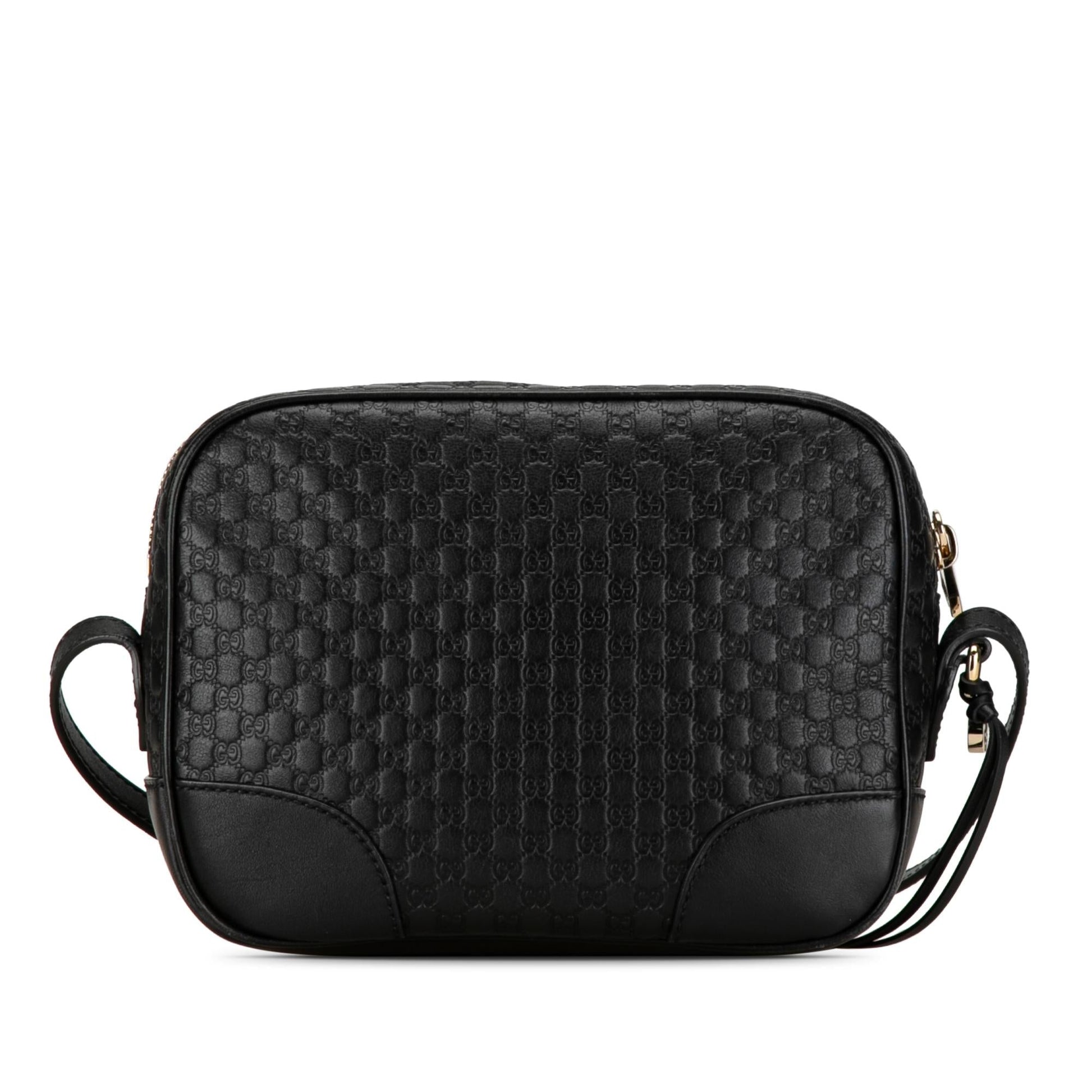 Gucci Microguccissima Bree SHG-mDZnTy Calf Black Crossbody Bag