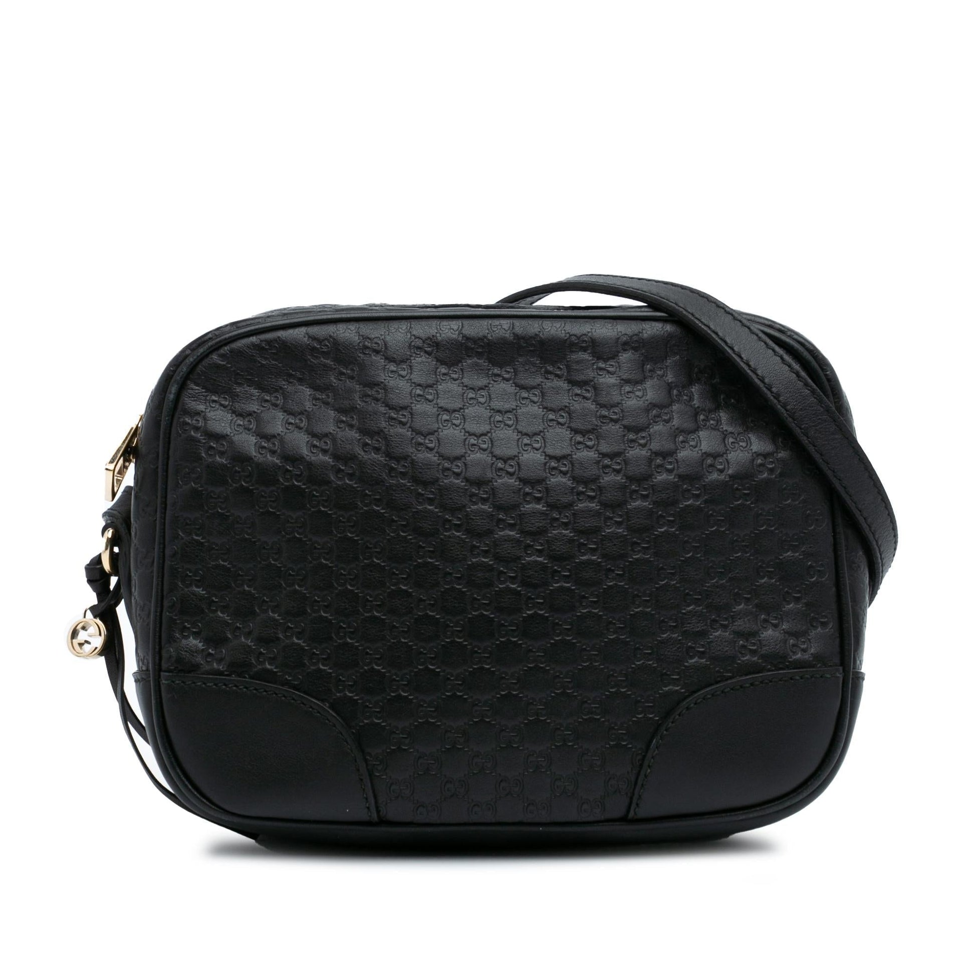 Gucci Microguccissima Bree Calf Black Crossbody Bag Crossbody 1