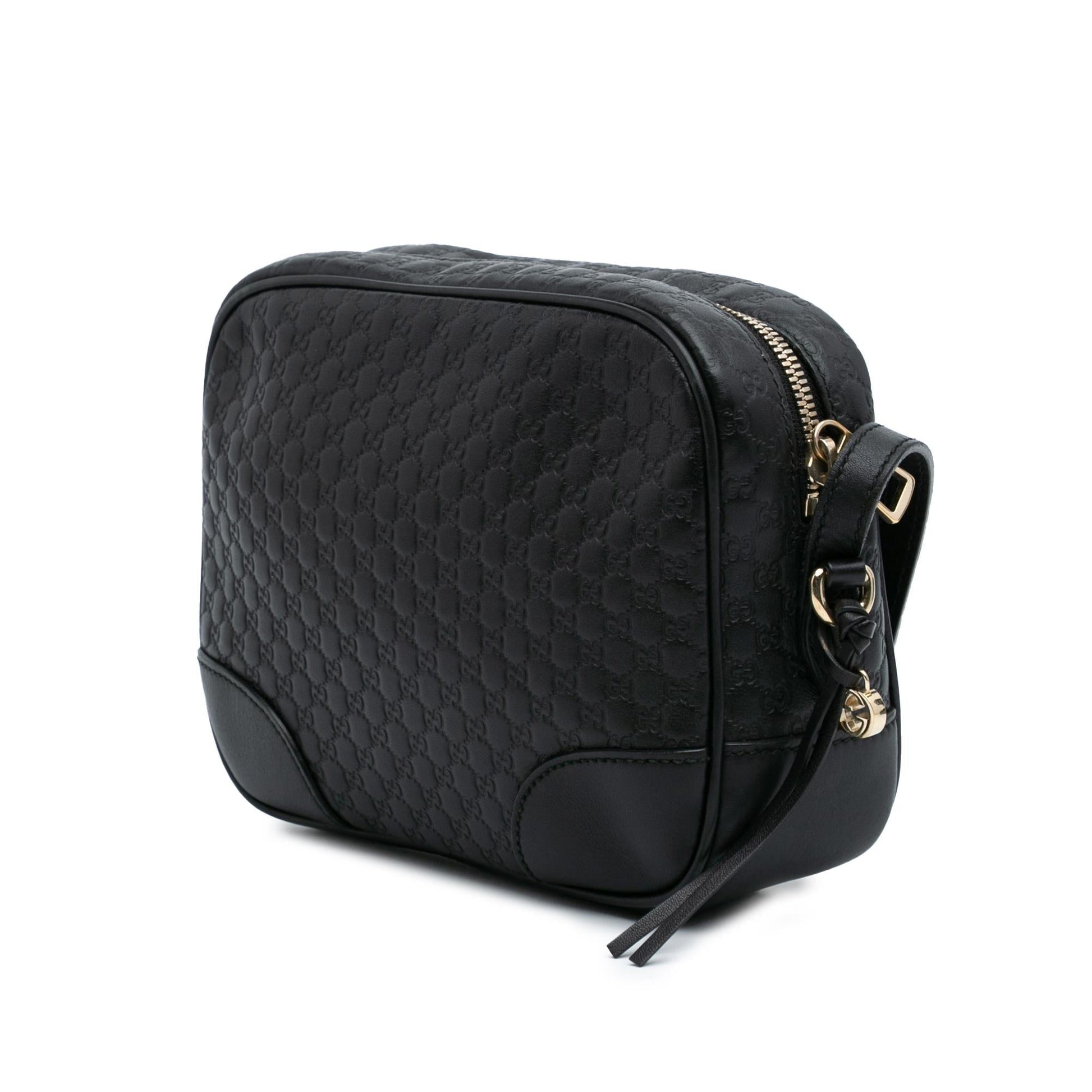 Gucci Microguccissima Bree Calf Black Crossbody Bag Crossbody 1