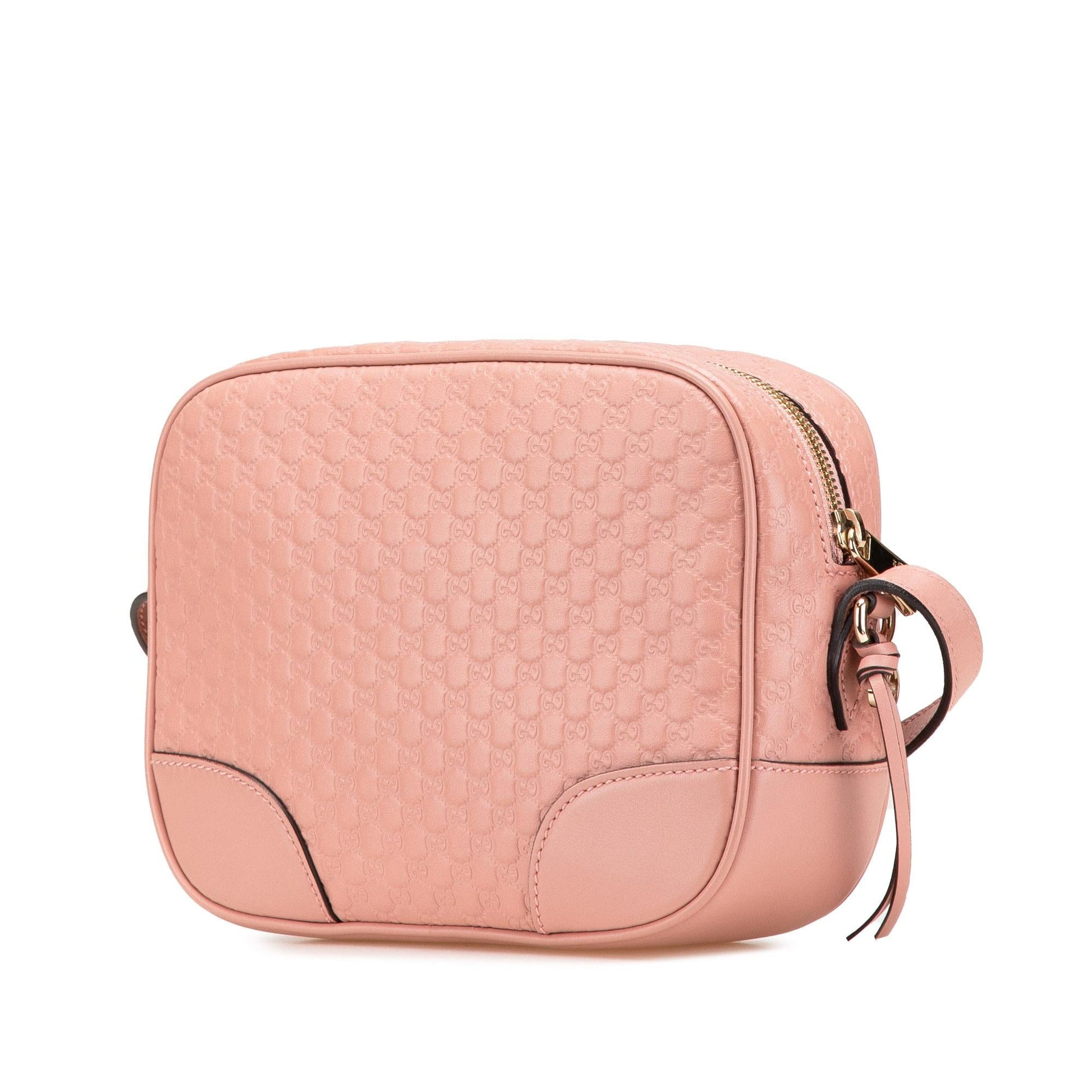 Gucci Microguccissima Bree Calf Pink Crossbody Bag