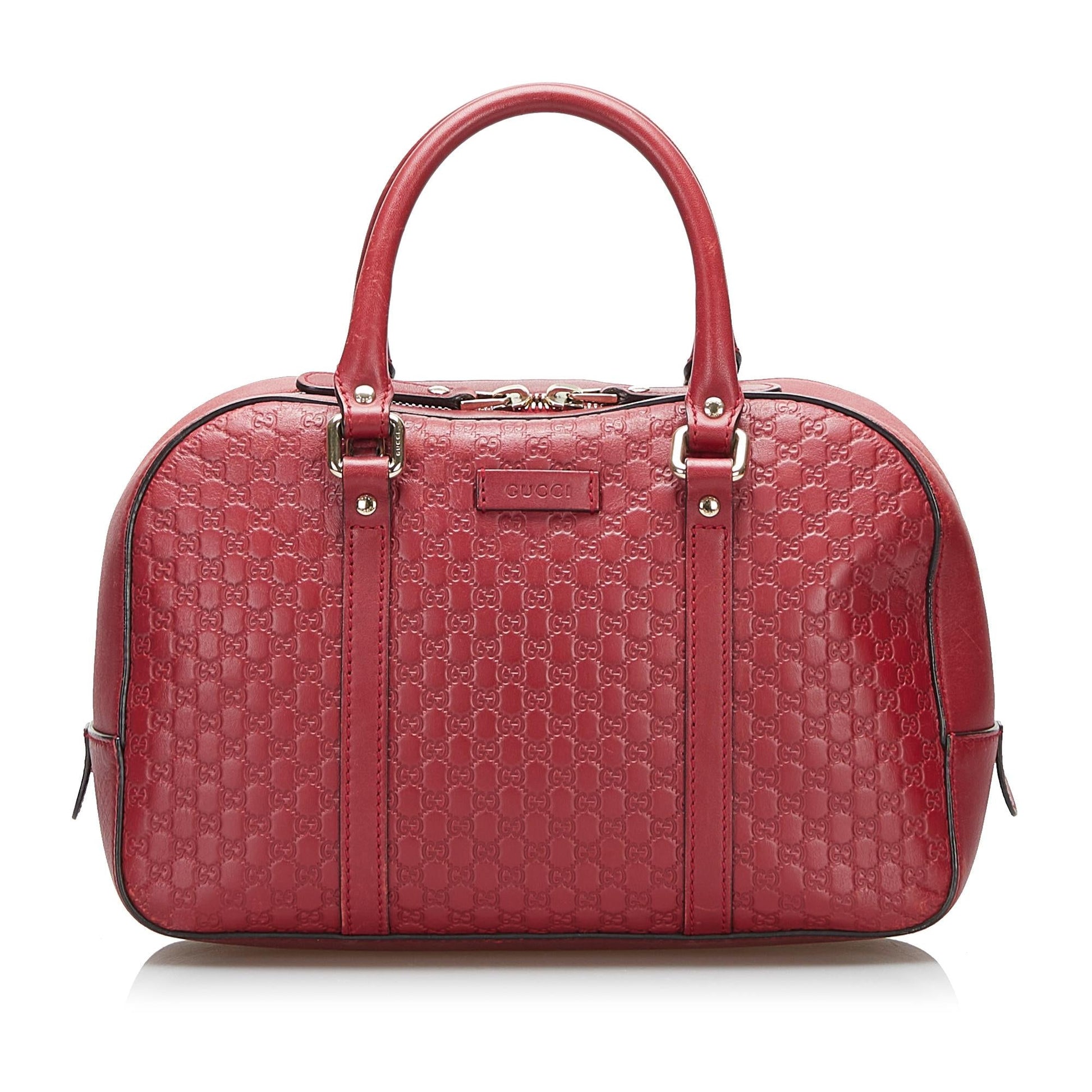 Gucci Microguccissima Bree SHG-vBAMHW Calf Red Satchel Bag