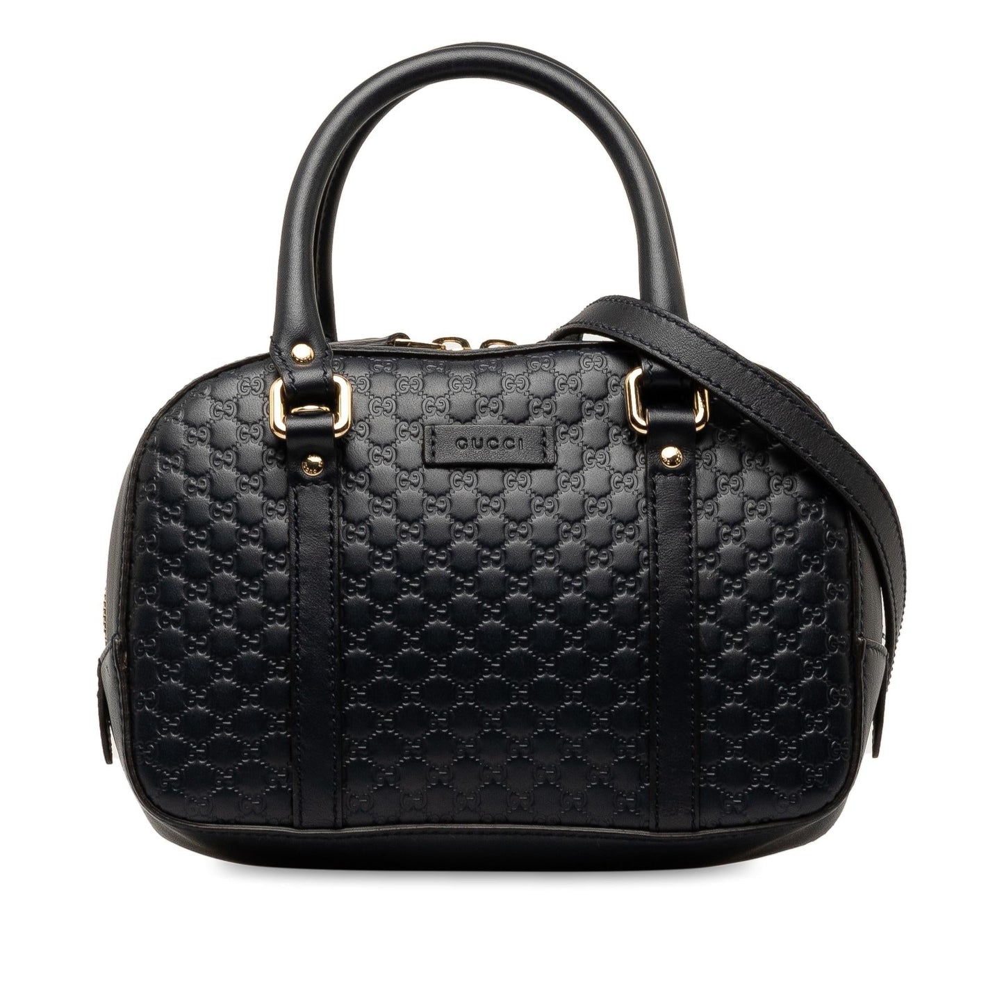 Gucci Microguccissima Bree SHG-UF8R9j Calf Blue Satchel Bag