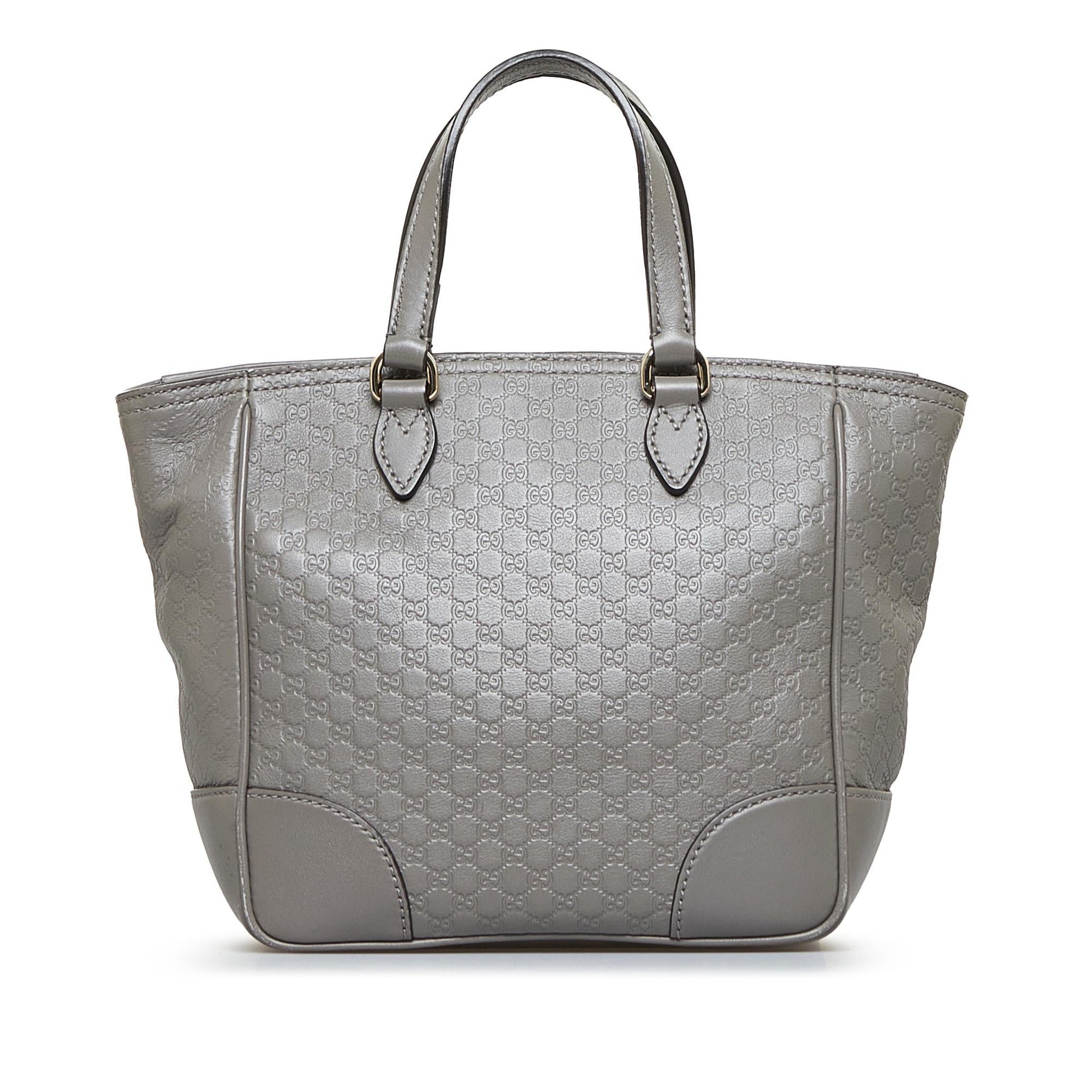 Gucci Microguccissima Bree SHG-t7x9H2 Calf Grey Satchel Bag