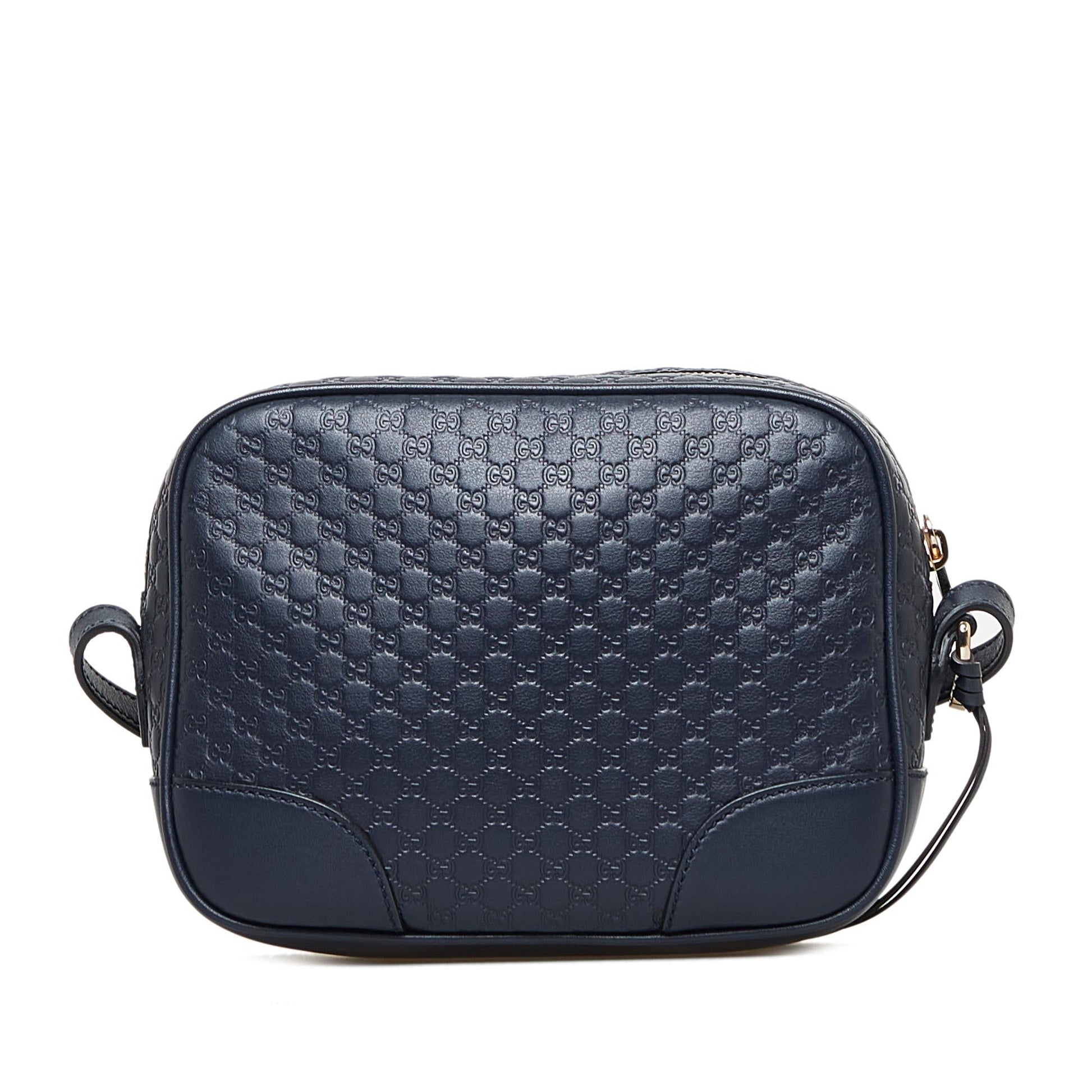 Gucci Microguccissima Bree SHG-WJ6quV Calf Blue Crossbody Bag