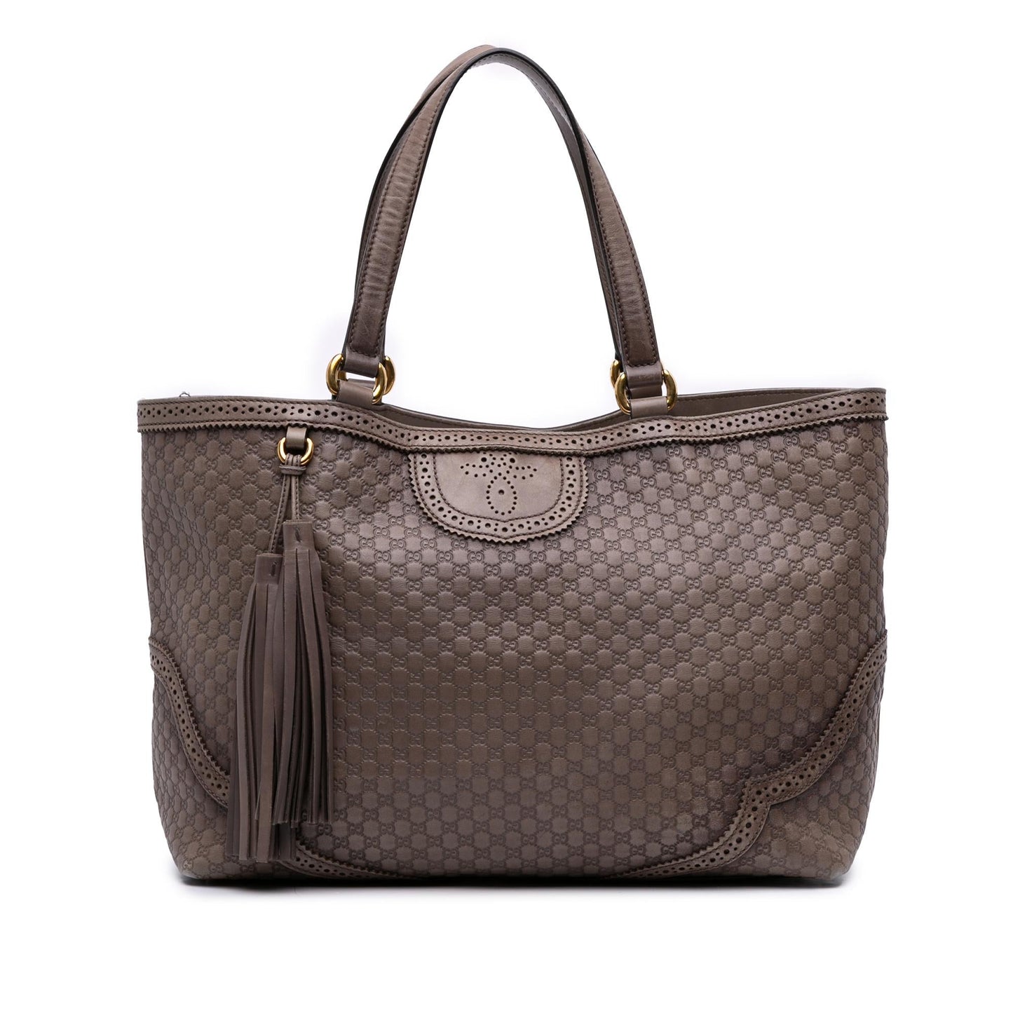 Gucci Microguccissima Brogue Duilio Tote Bag