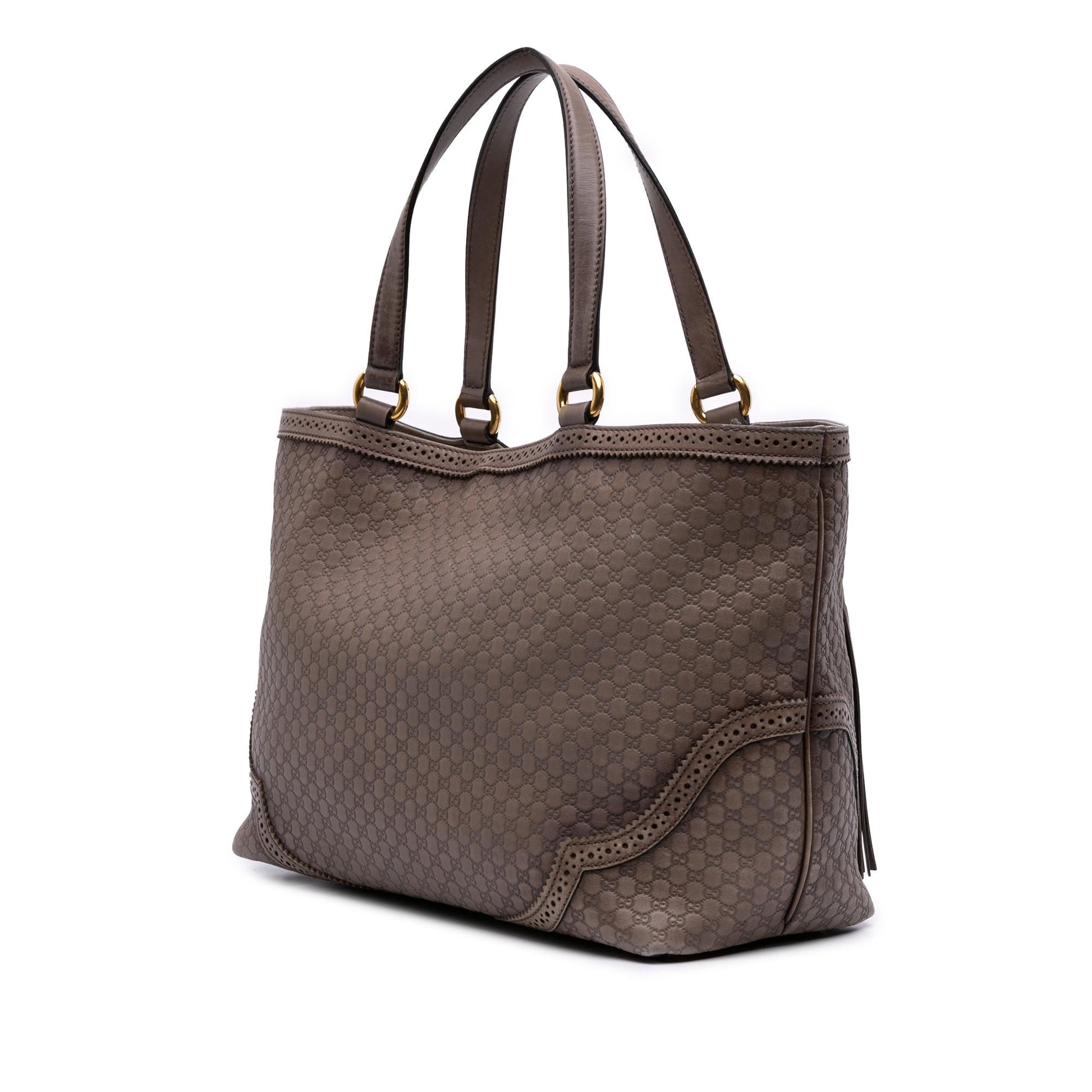 Gucci Microguccissima Brogue Duilio Tote Bag