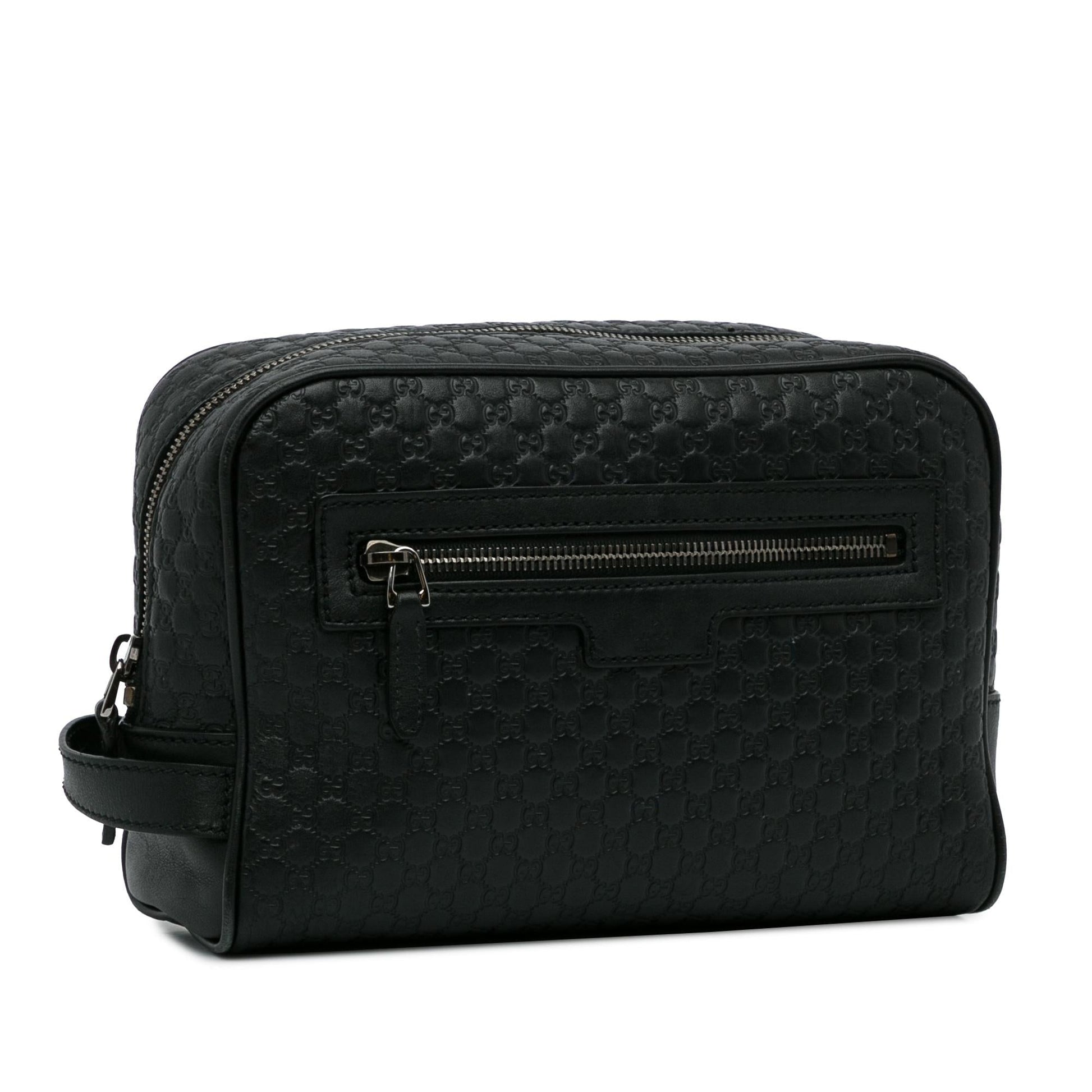 Gucci Microguccissima SHG-I3EEGq Calf Black Clutch Bag