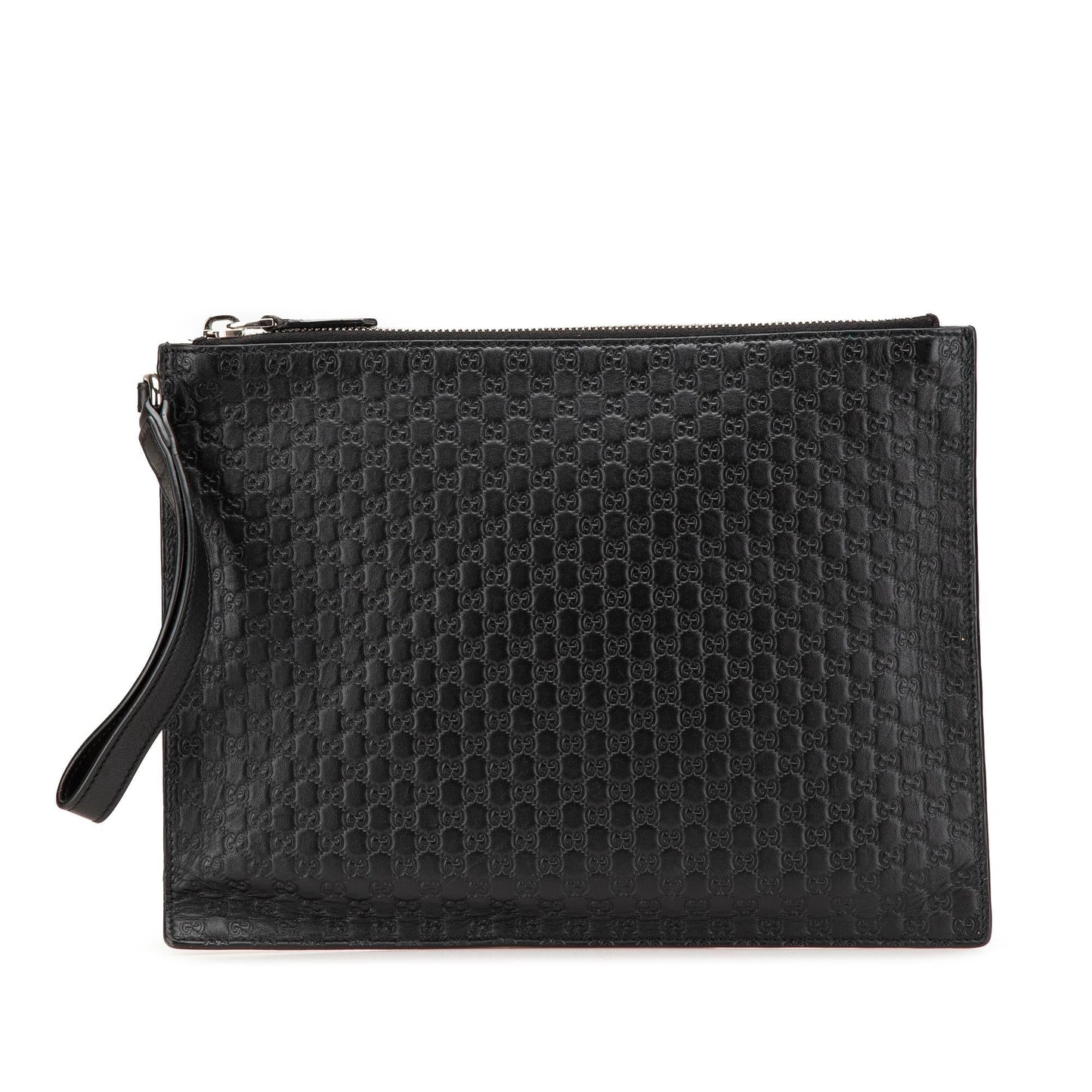 Gucci Microguccissima Calf Black Clutch Bag