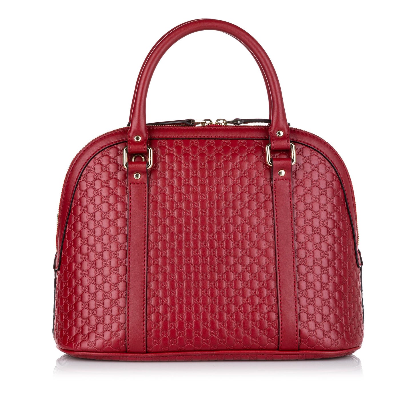 Gucci Microguccissima Dome SHG-Id4JQG Leather Calf Red Satchel Bag
