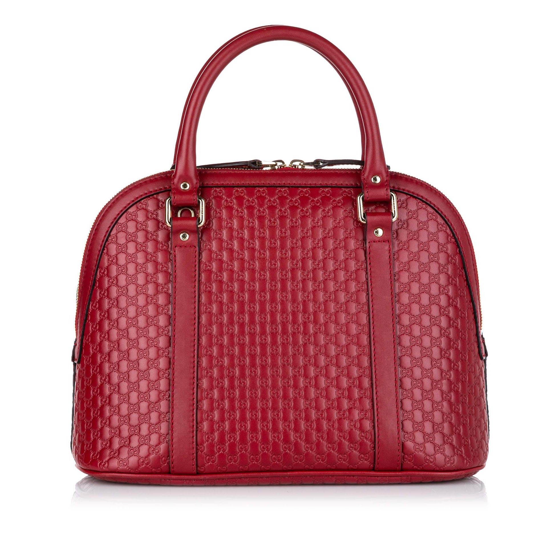 Gucci Microguccissima Dome SHG-Id4JQG Leather Calf Red Satchel Bag