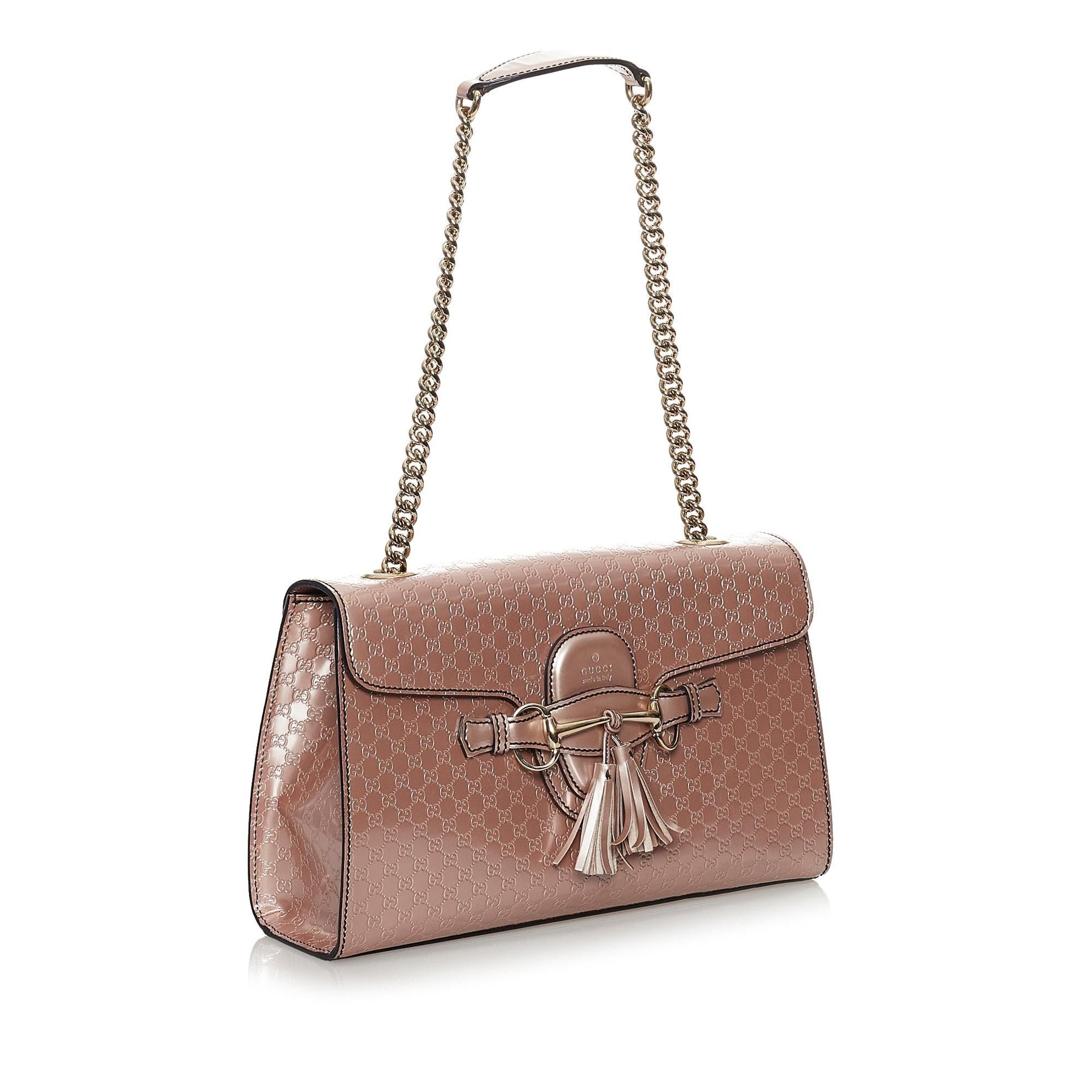 Gucci Microguccissima Emily SHG Calf Brown Shoulder Bag