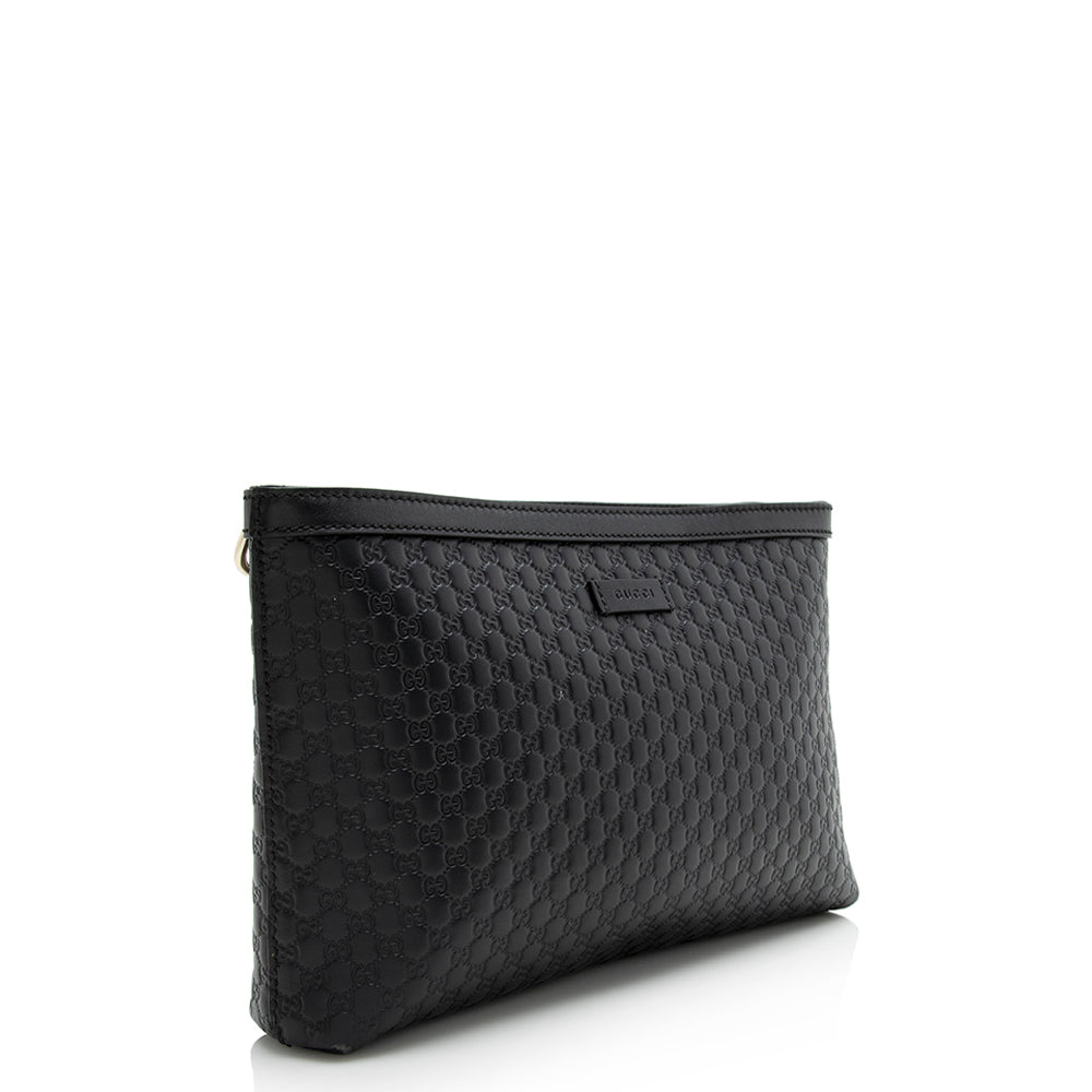 Gucci Microguccissima Flat SHF Leather Black Shoes