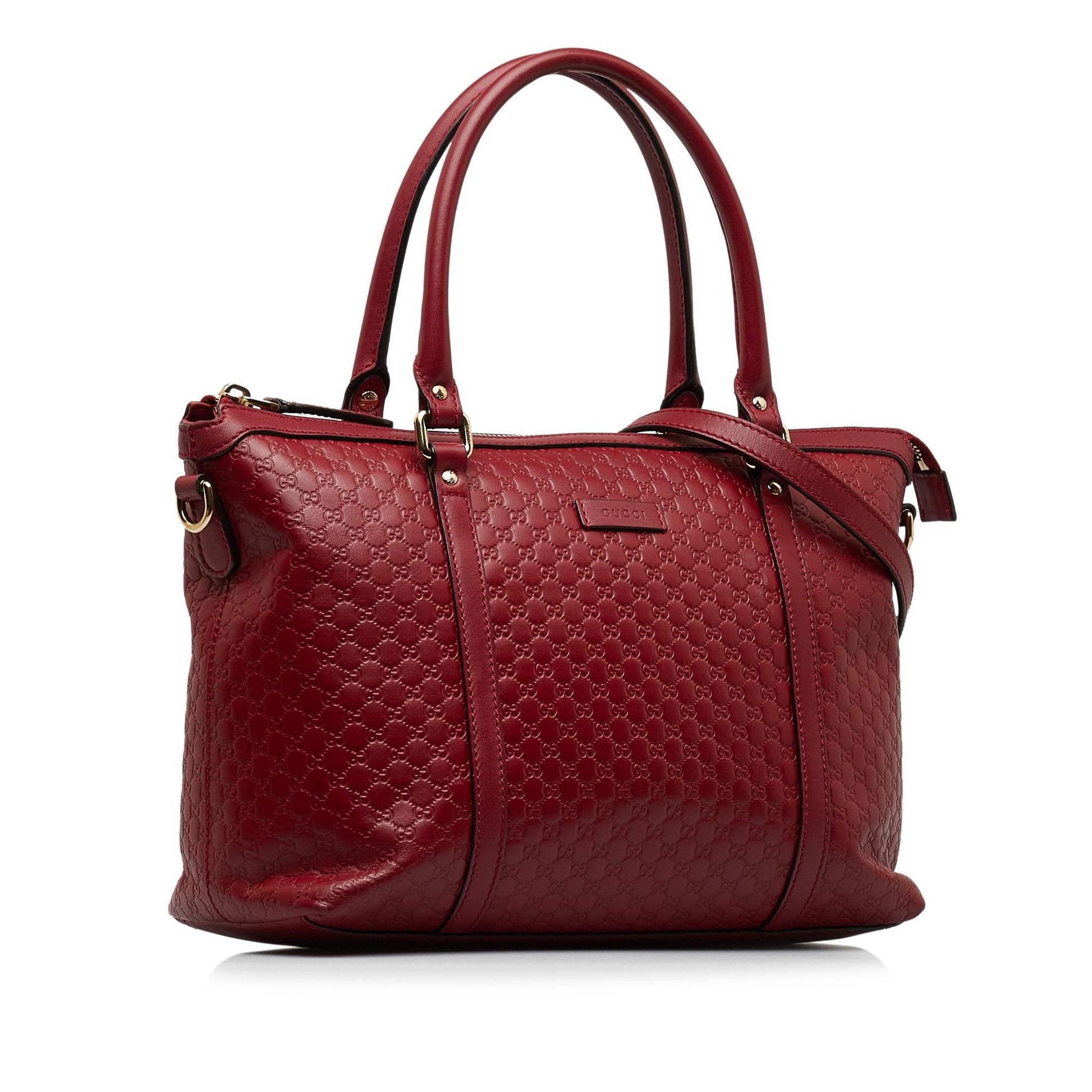 Gucci Microguccissima Joy SHG-wE1JXb Calf Red Satchel Bag
