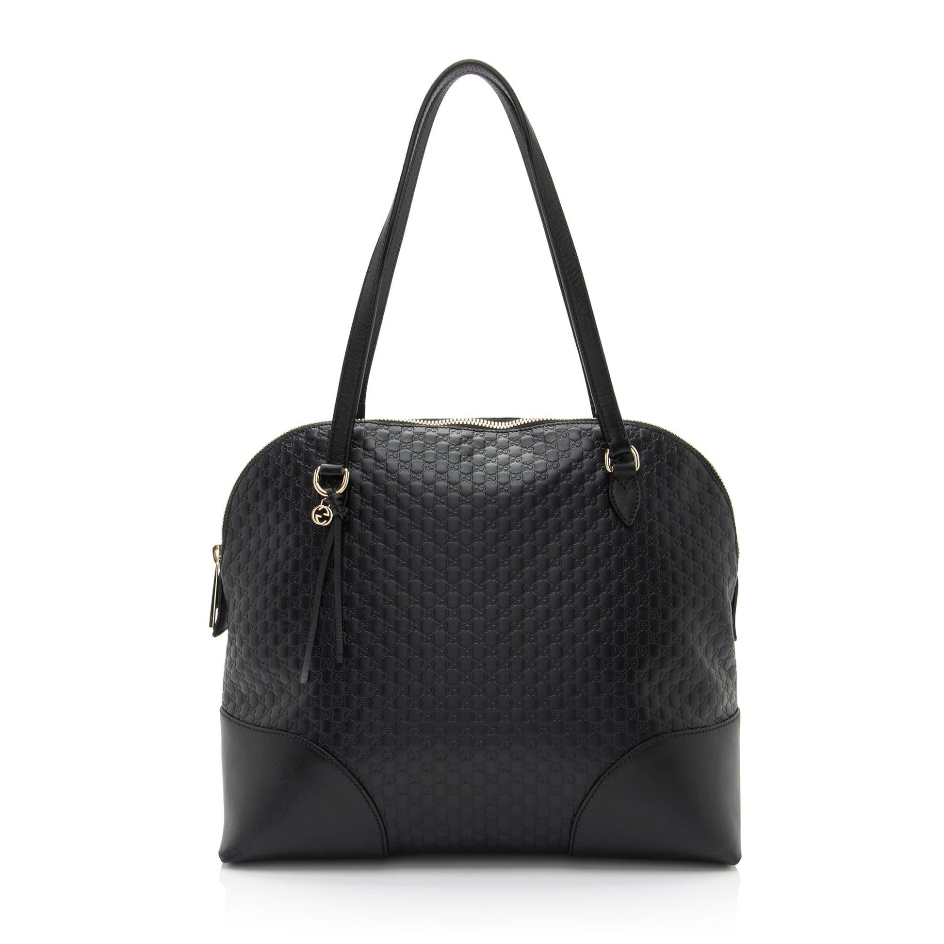Gucci Microguccissima Bree SHF-a6qtmn Leather Black Small Shoulder Bag