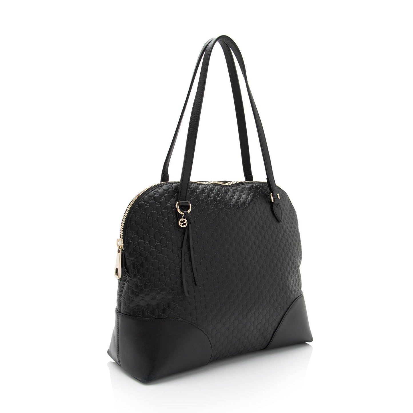 Gucci Microguccissima Bree SHF-a6qtmn Leather Black Small Shoulder Bag