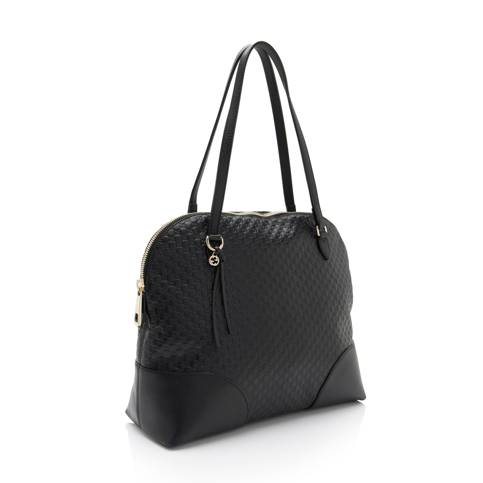 Gucci Microguccissima Bree SHF-a6qtmn Leather Black Small Shoulder Bag