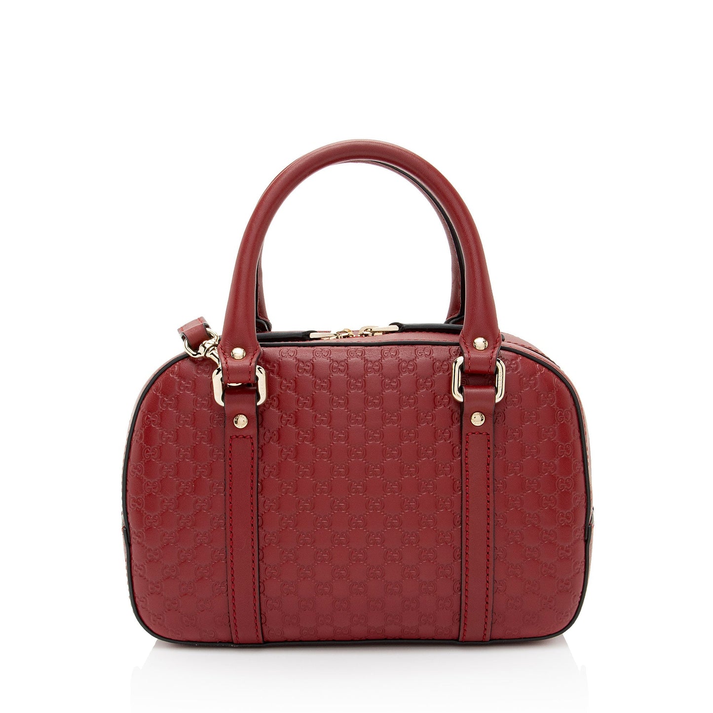 Gucci Microguccissima Bree SHF-fs3ADp Leather Red Mini Satchel Bag