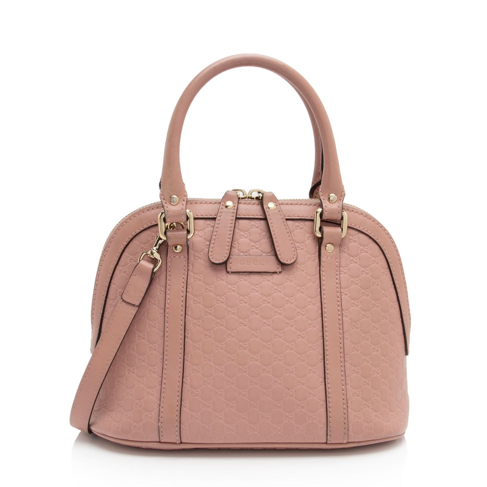 Gucci Microguccissima Dome SHF-q8xP5f Leather Pink Small Satchel Bag