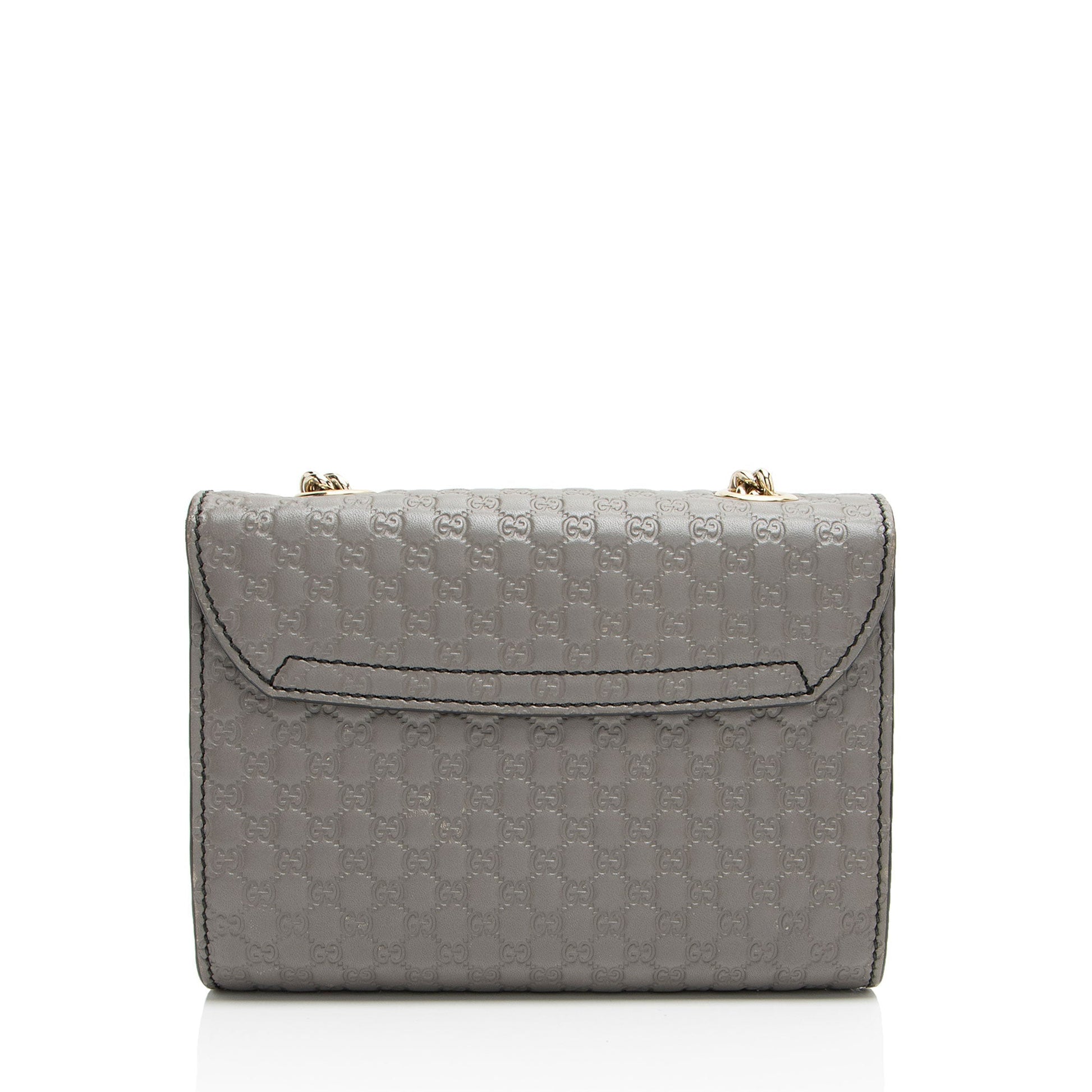 Gucci Microguccissima Emily Leather Grey Mini Crossbody Bag