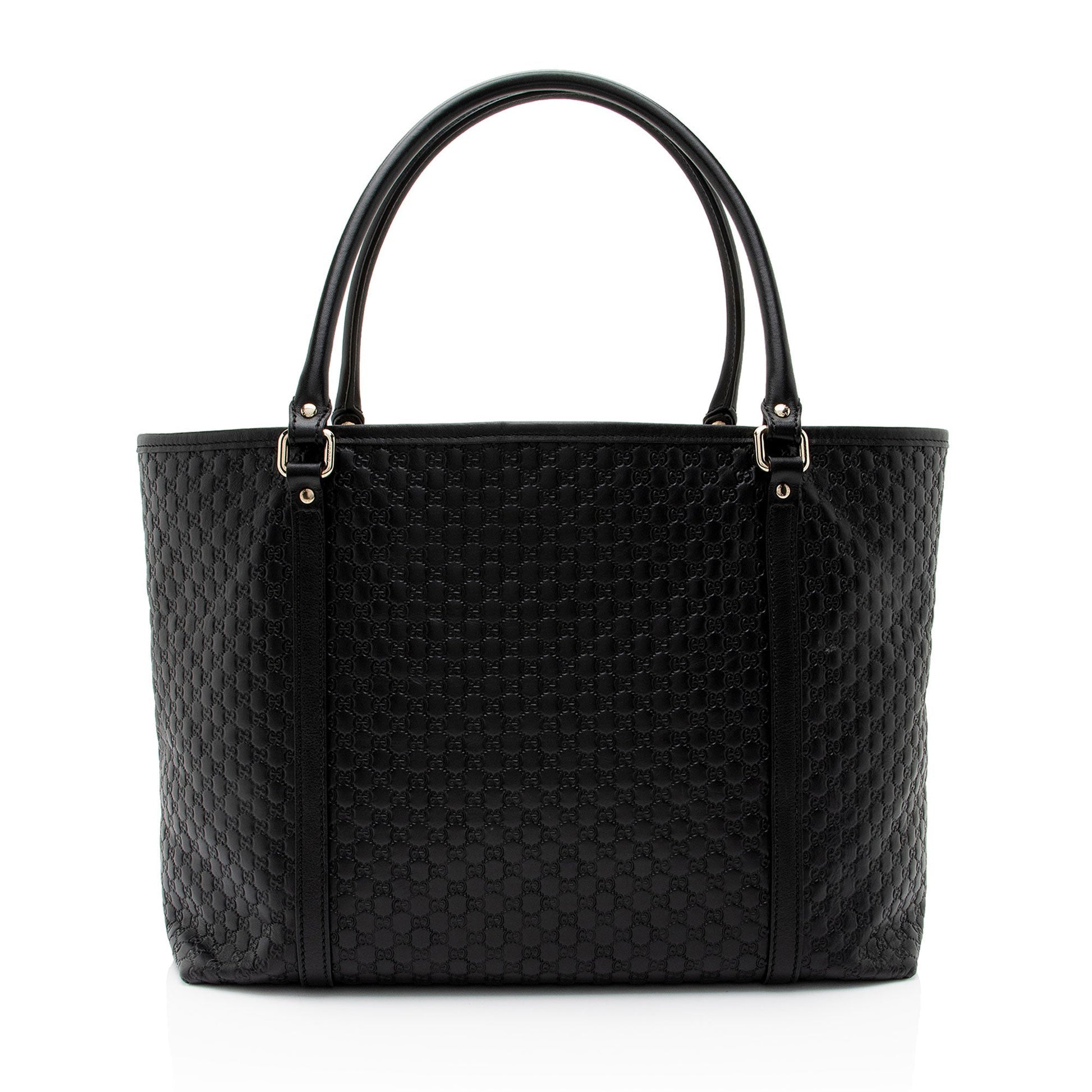 Gucci Microguccissima Joy SHF-SddGnb Leather Black Medium Tote Bag