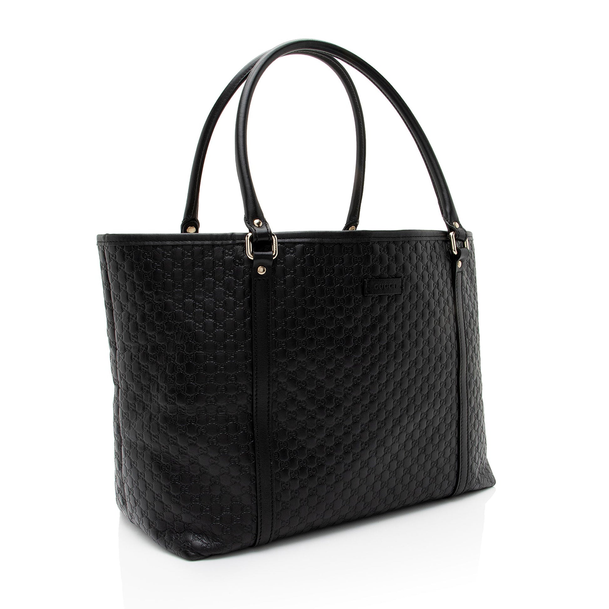 Gucci Microguccissima Joy SHF-SddGnb Leather Black Medium Tote Bag