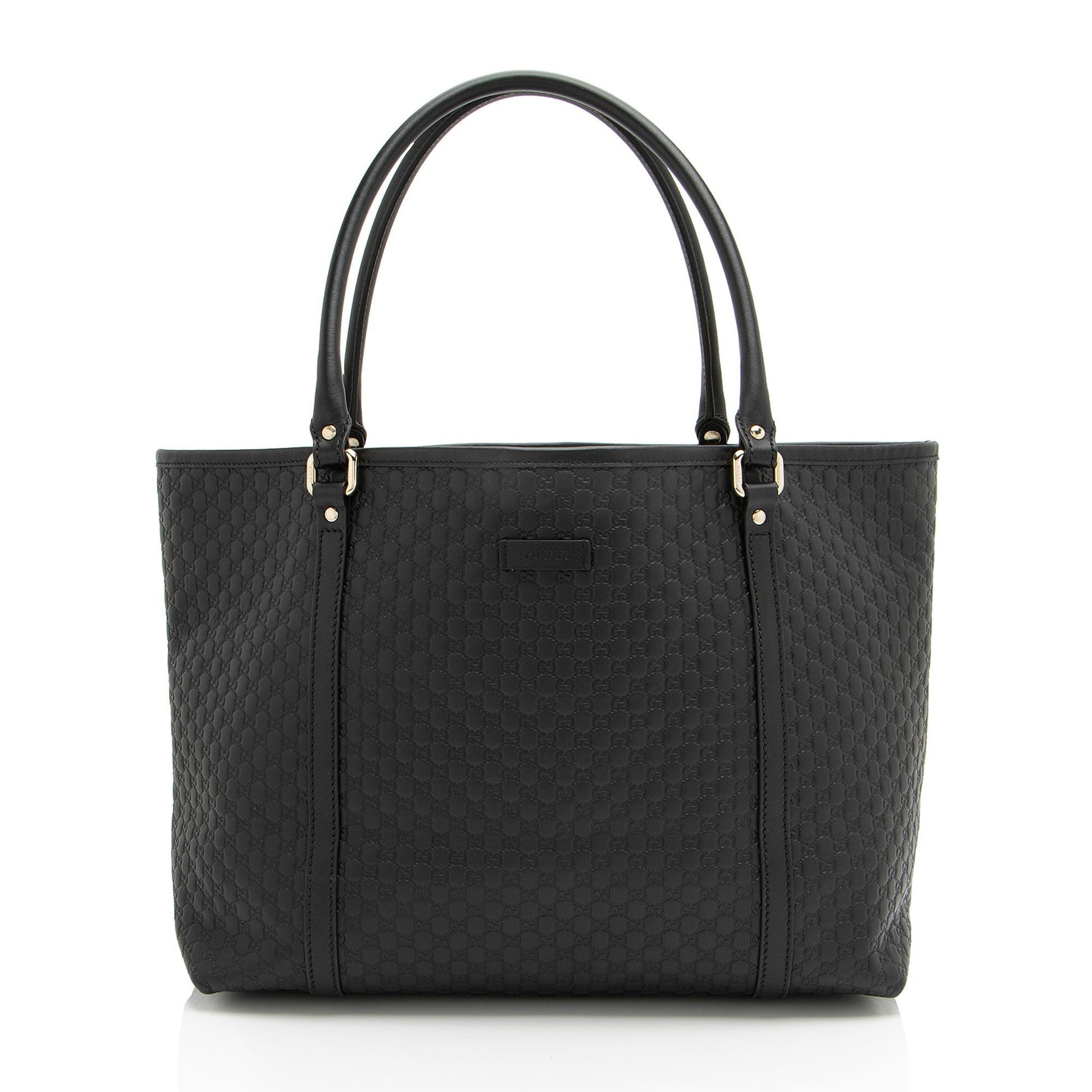 Gucci Microguccissima Joy SHF-njmnu7 Leather Black Medium Tote Bag