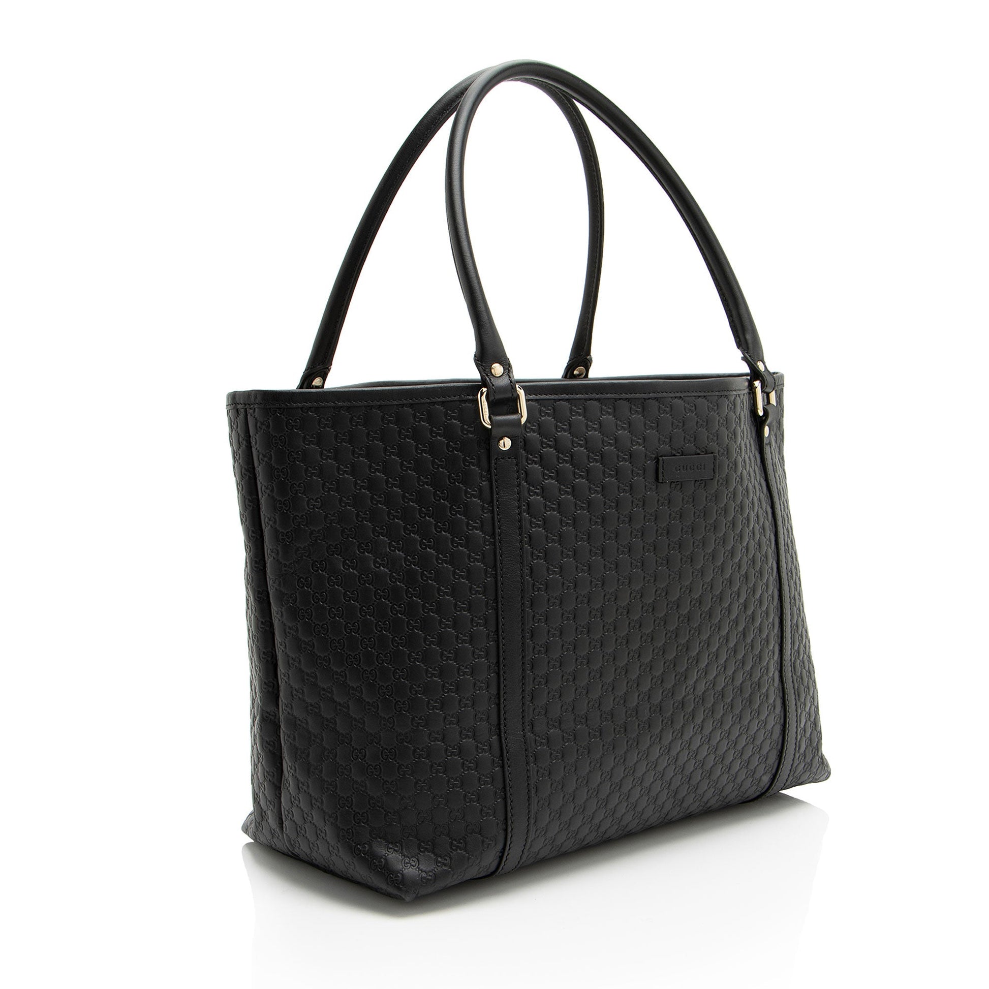 Gucci Microguccissima Joy SHF-njmnu7 Leather Black Medium Tote Bag