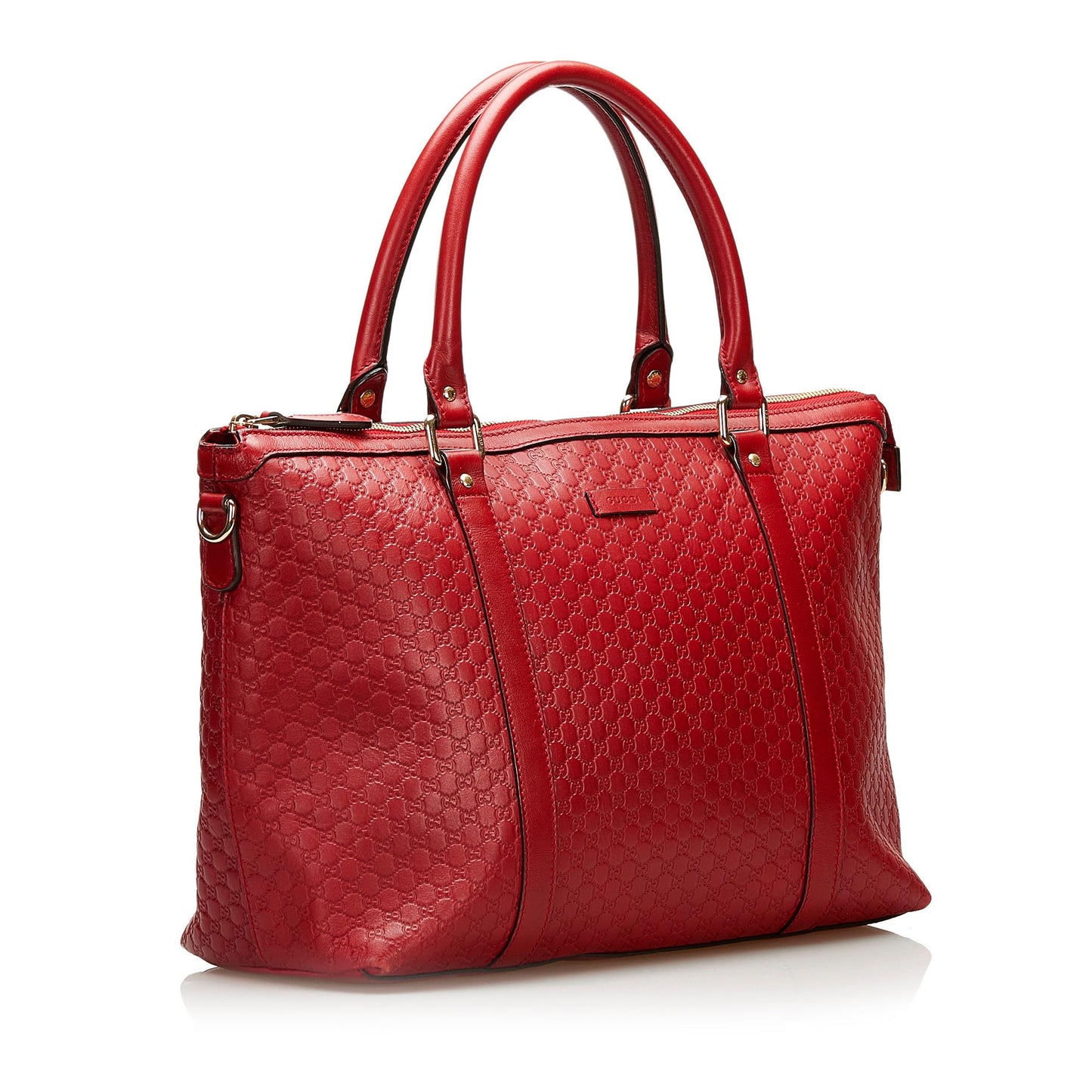 Gucci Microguccissima Margaux SHG Calf Red Satchel Bag