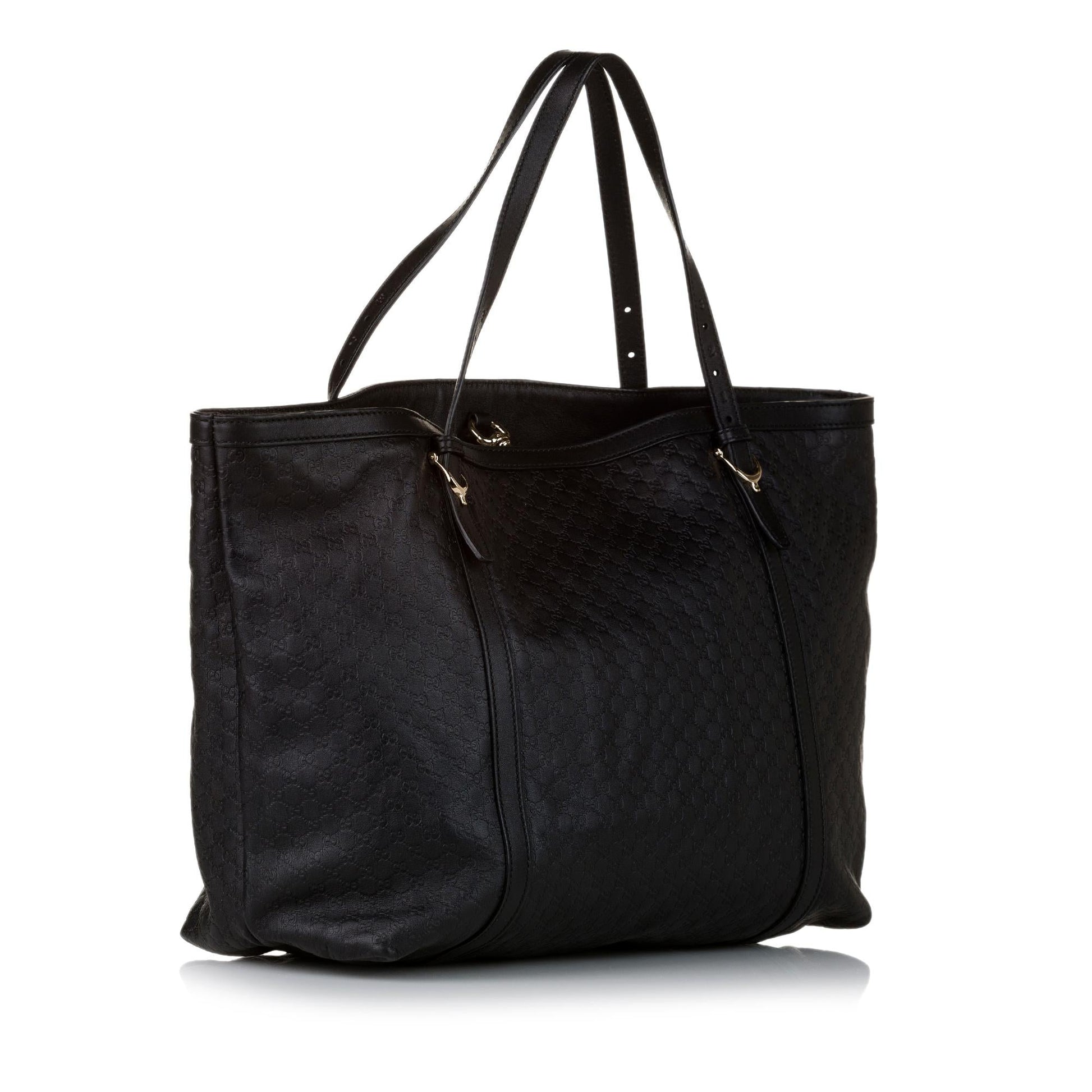 Gucci Microguccissima Nice SHG Leather Calf Black Tote Bag