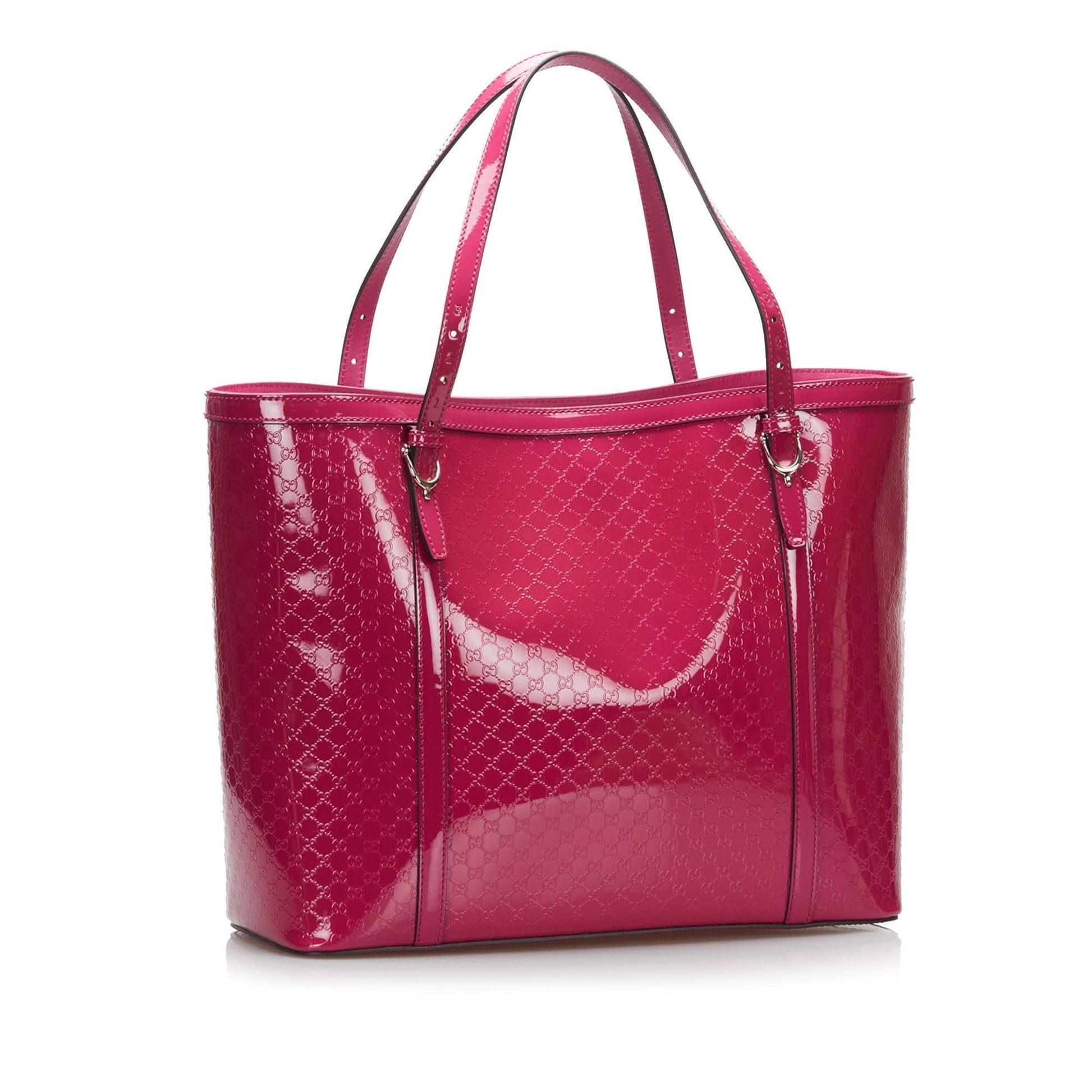 Gucci Microguccissima Nice SHG-xc7rA1 Leather Patent Pink Tote Bag