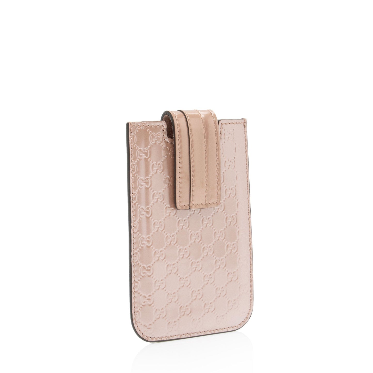 Gucci Microguccissima iPhone Case SHF-0K23DY Leather Patent Pink Handbag