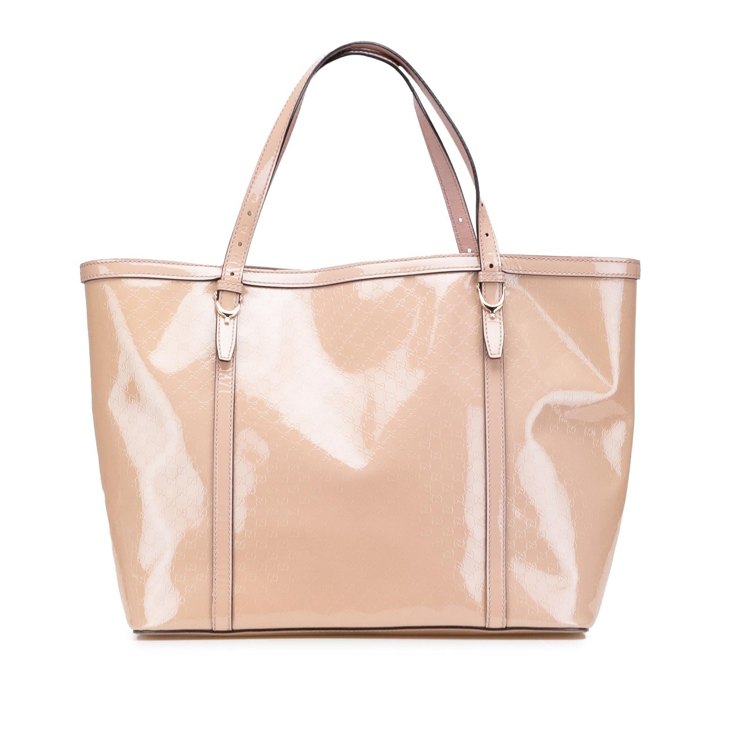Gucci Microguccissima Nice Leather Patent Brown Tote Bag Tote 1