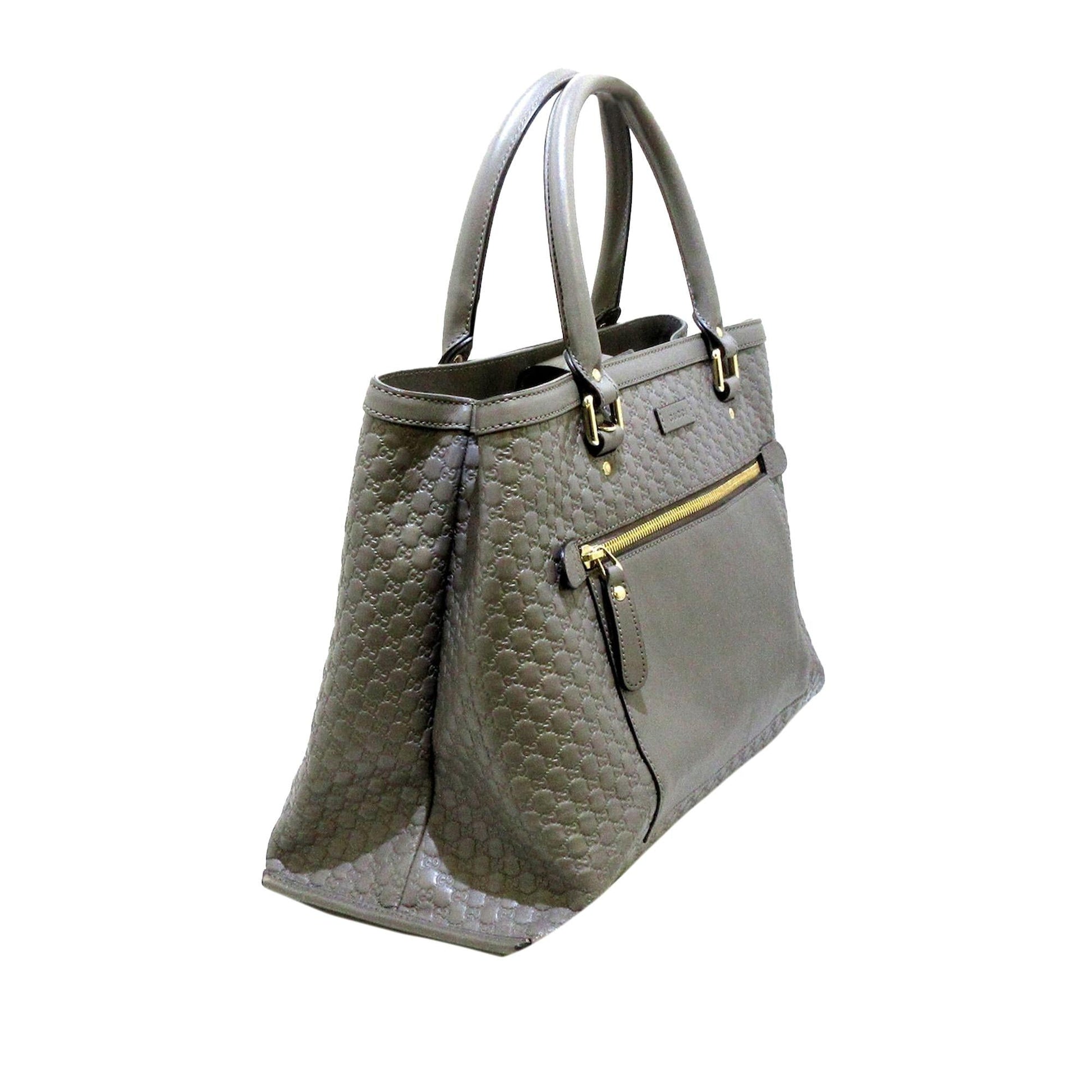 Gucci Microguccissima SHG Calf Grey Satchel Bag