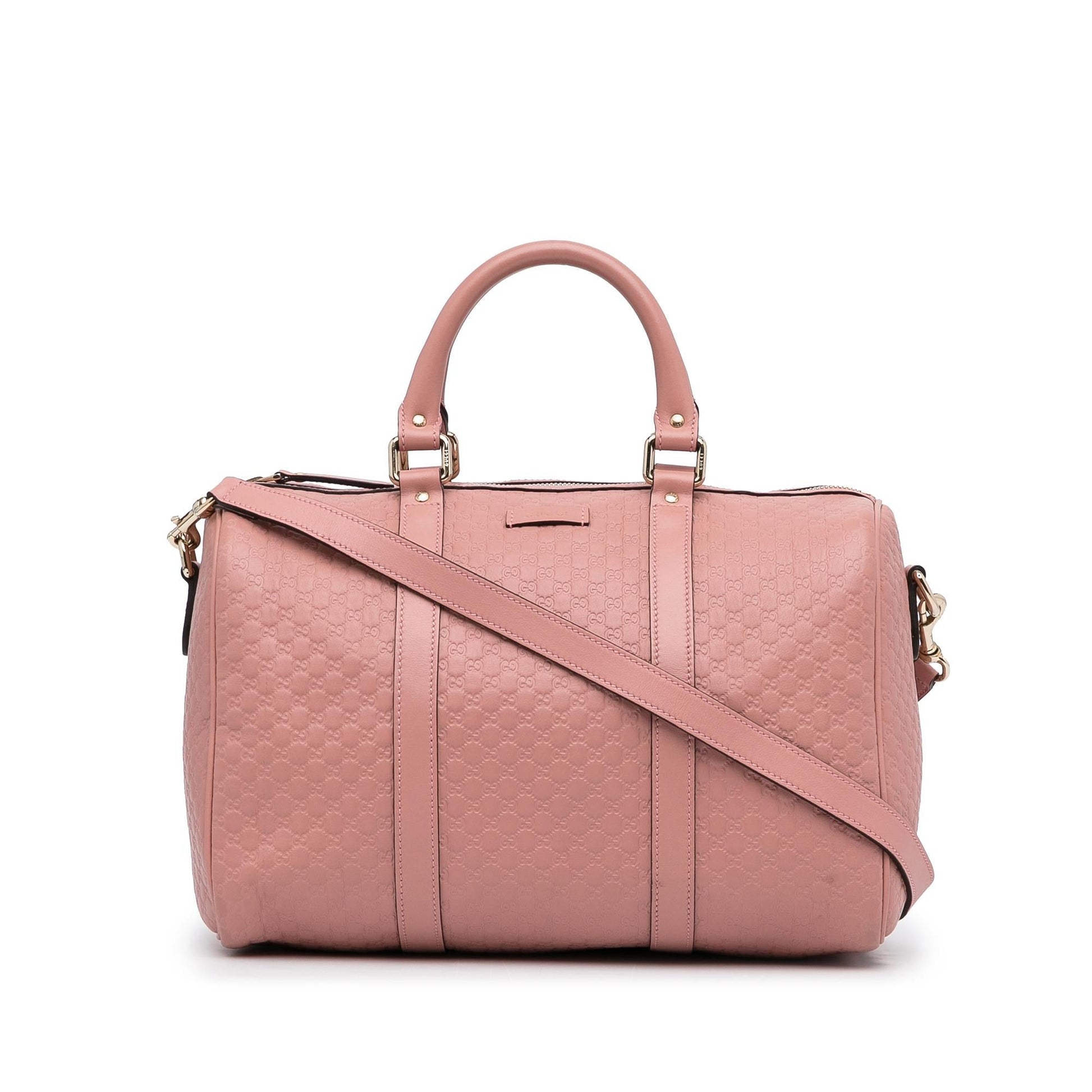 Gucci Microguccissima SHG-eWVEfn Calf Pink Satchel Bag