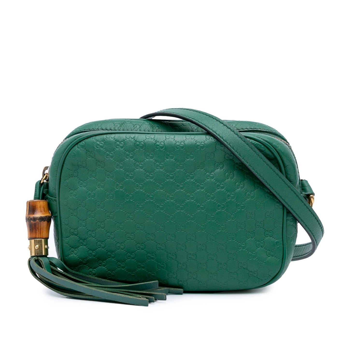 Gucci Microguccissima Sunshine Disco Camera Calf Green Crossbody Bag Bag 1