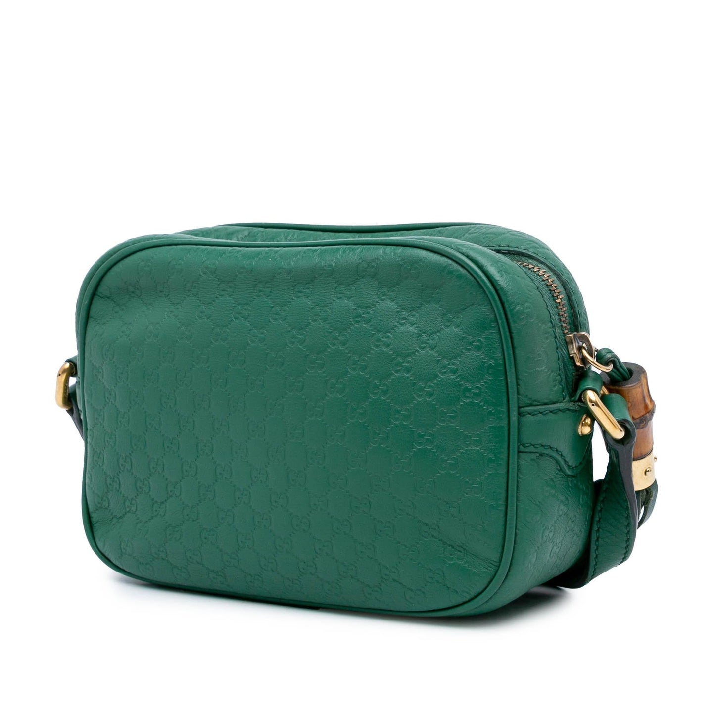 Gucci Microguccissima Sunshine Disco Camera Calf Green Crossbody Bag Bag 1