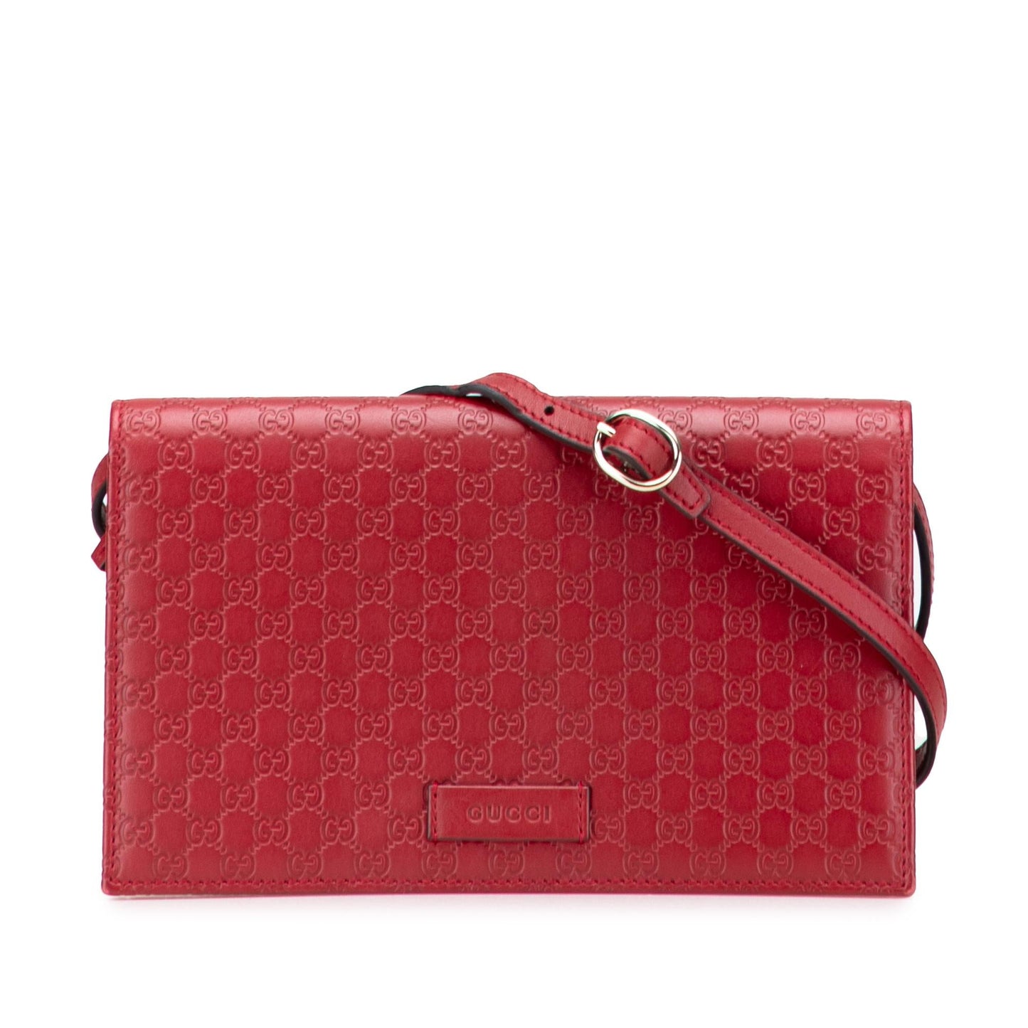 Gucci Microguccissima Wallet on Strap Crossbody Bag Strap 1