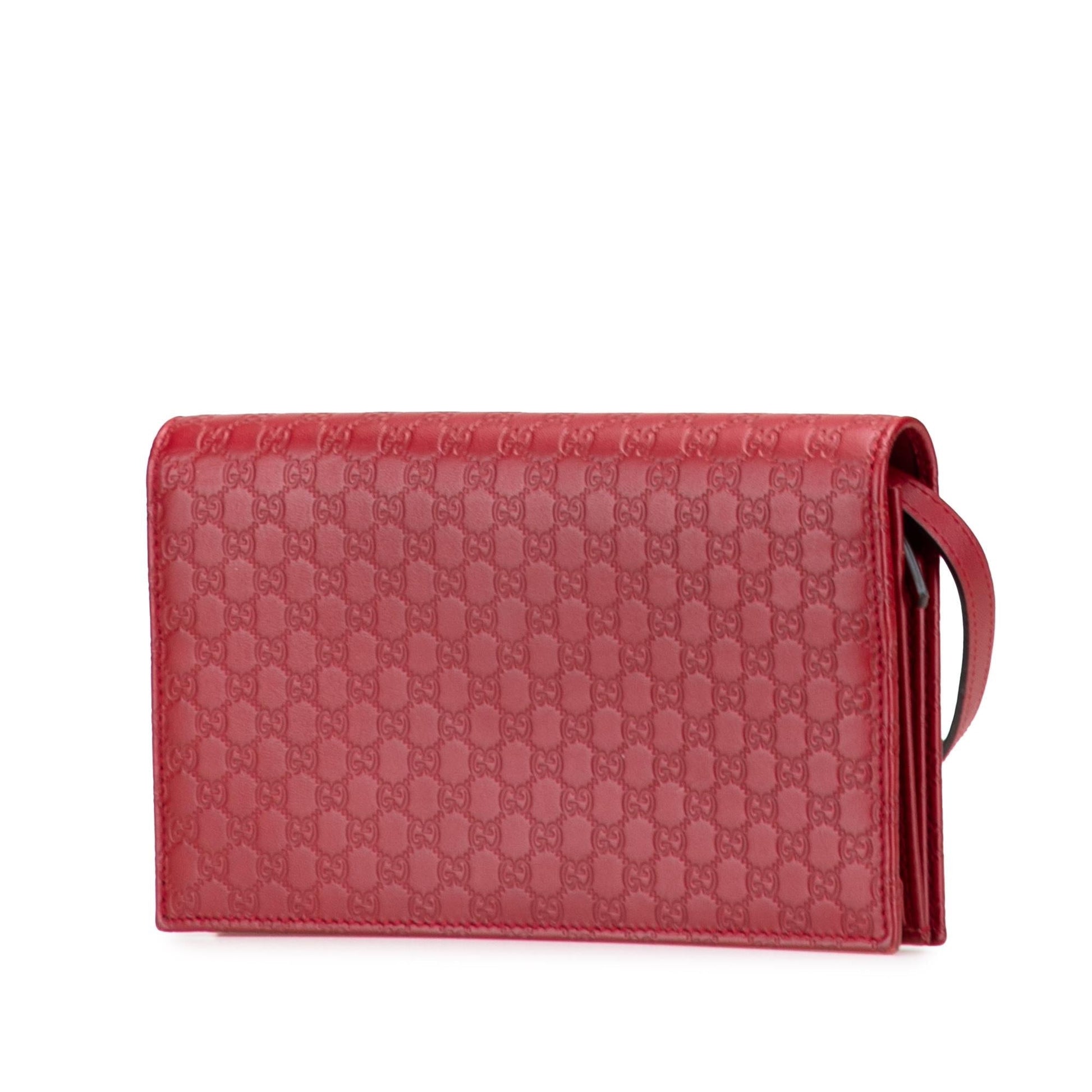 Gucci Microguccissima Wallet on Strap Crossbody Bag Strap 1