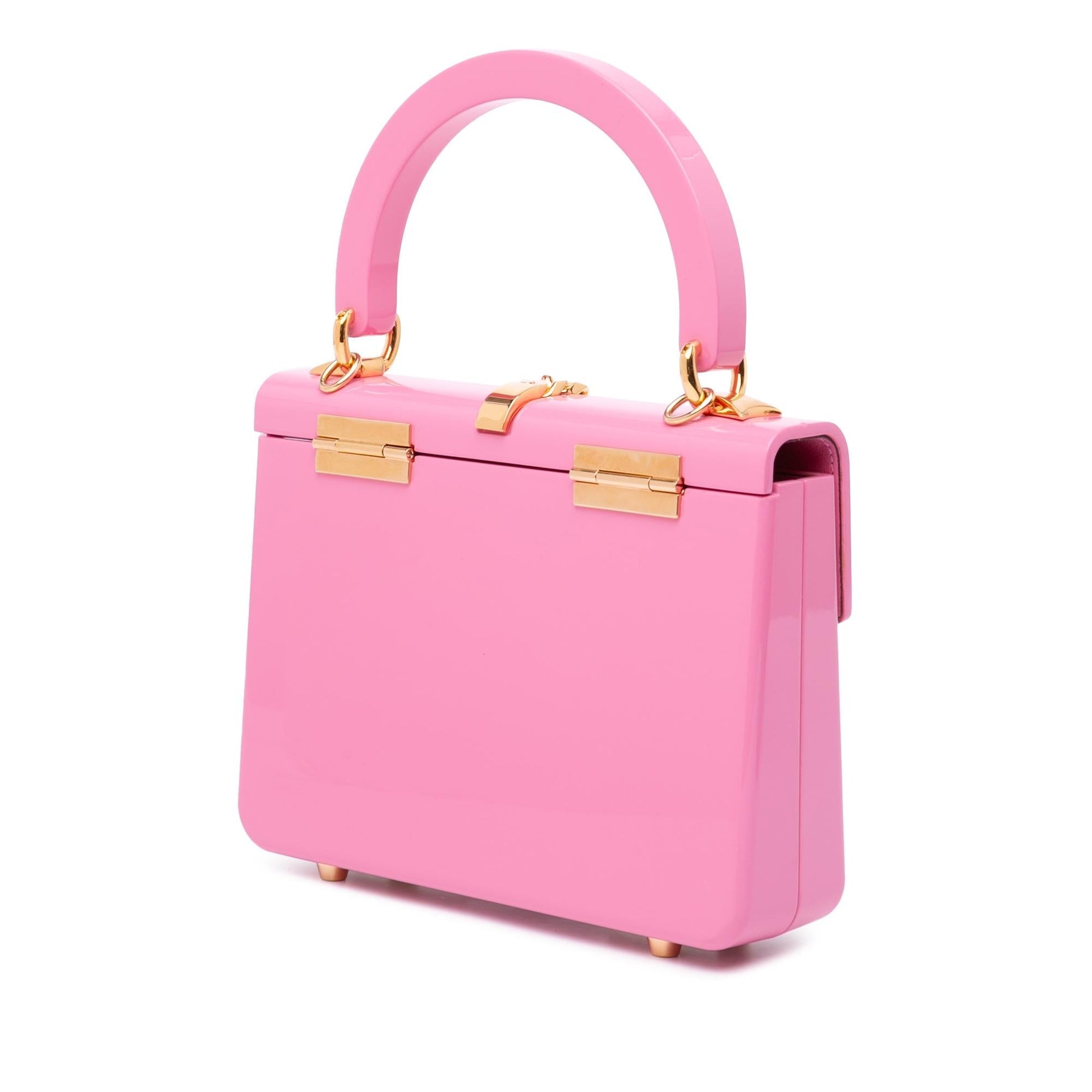 Gucci Acrylic Sylvie Pink Mini Top Handle Satchel Bag Bag 1