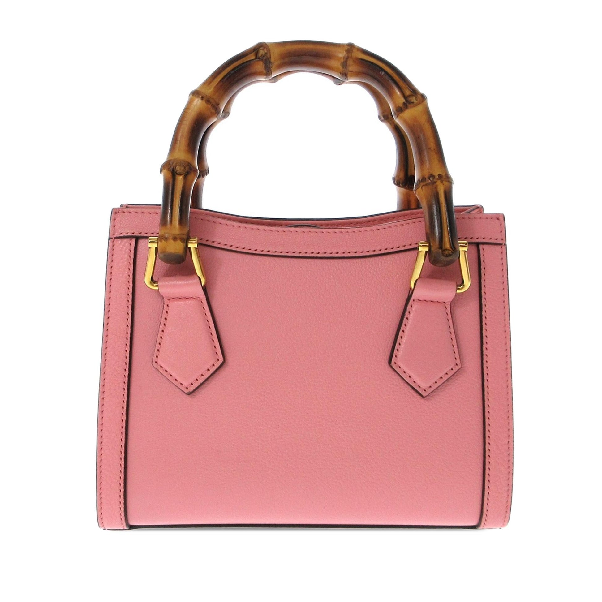 Gucci Bamboo Diana SHG-pnkiro Calf Pink Mini Satchel Bag
