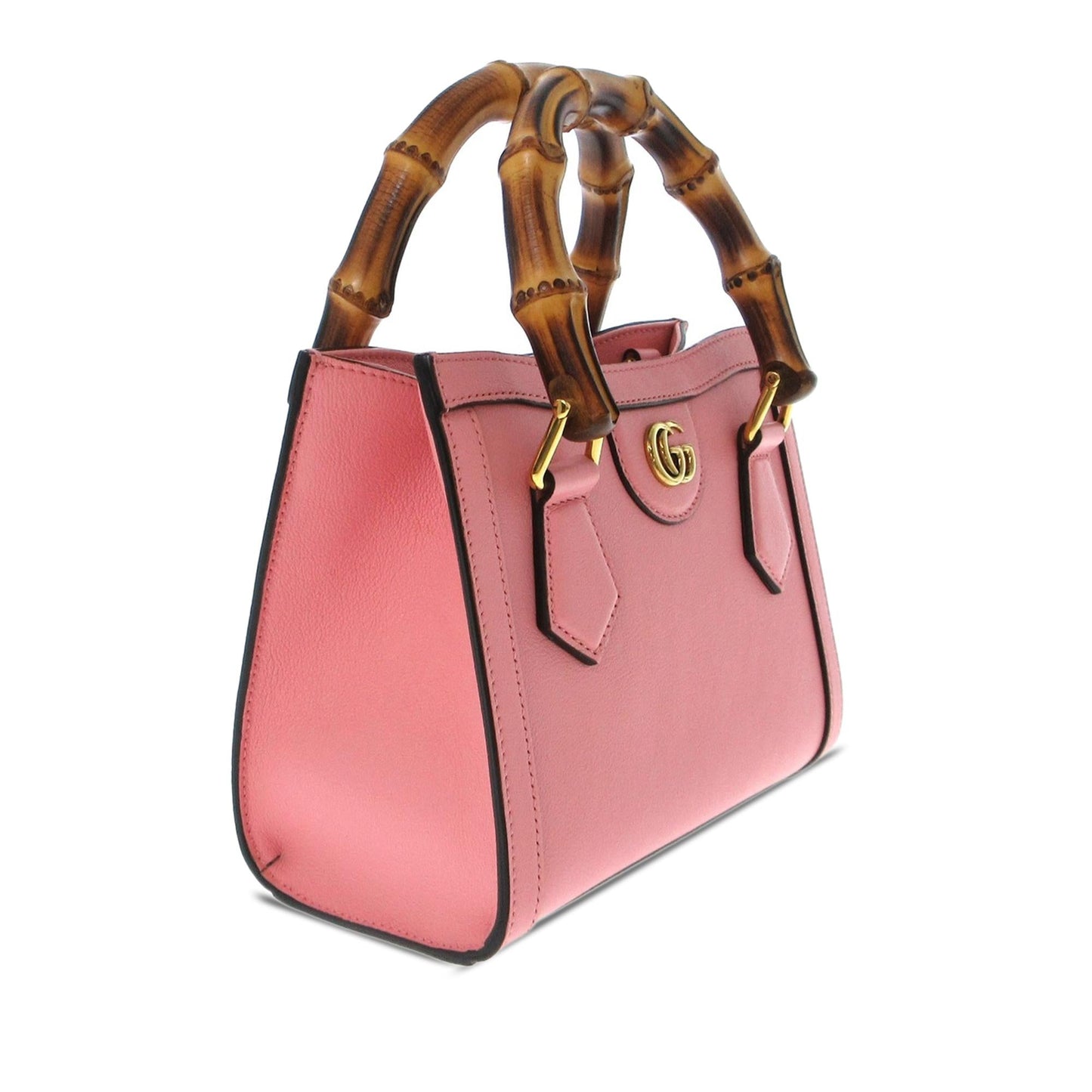 Gucci Bamboo Diana SHG-pnkiro Calf Pink Mini Satchel Bag