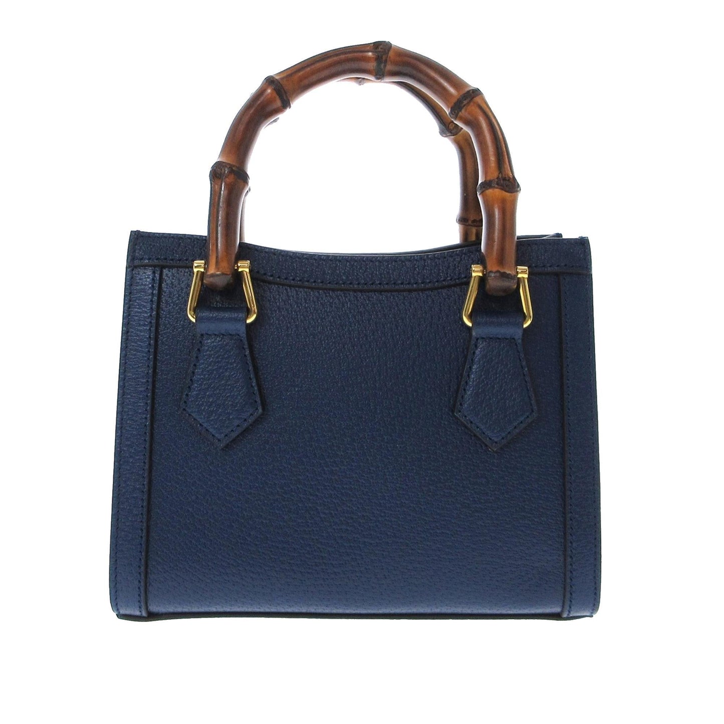 Gucci Bamboo Diana SHG-DHXaNU Calf Blue Mini Satchel Bag