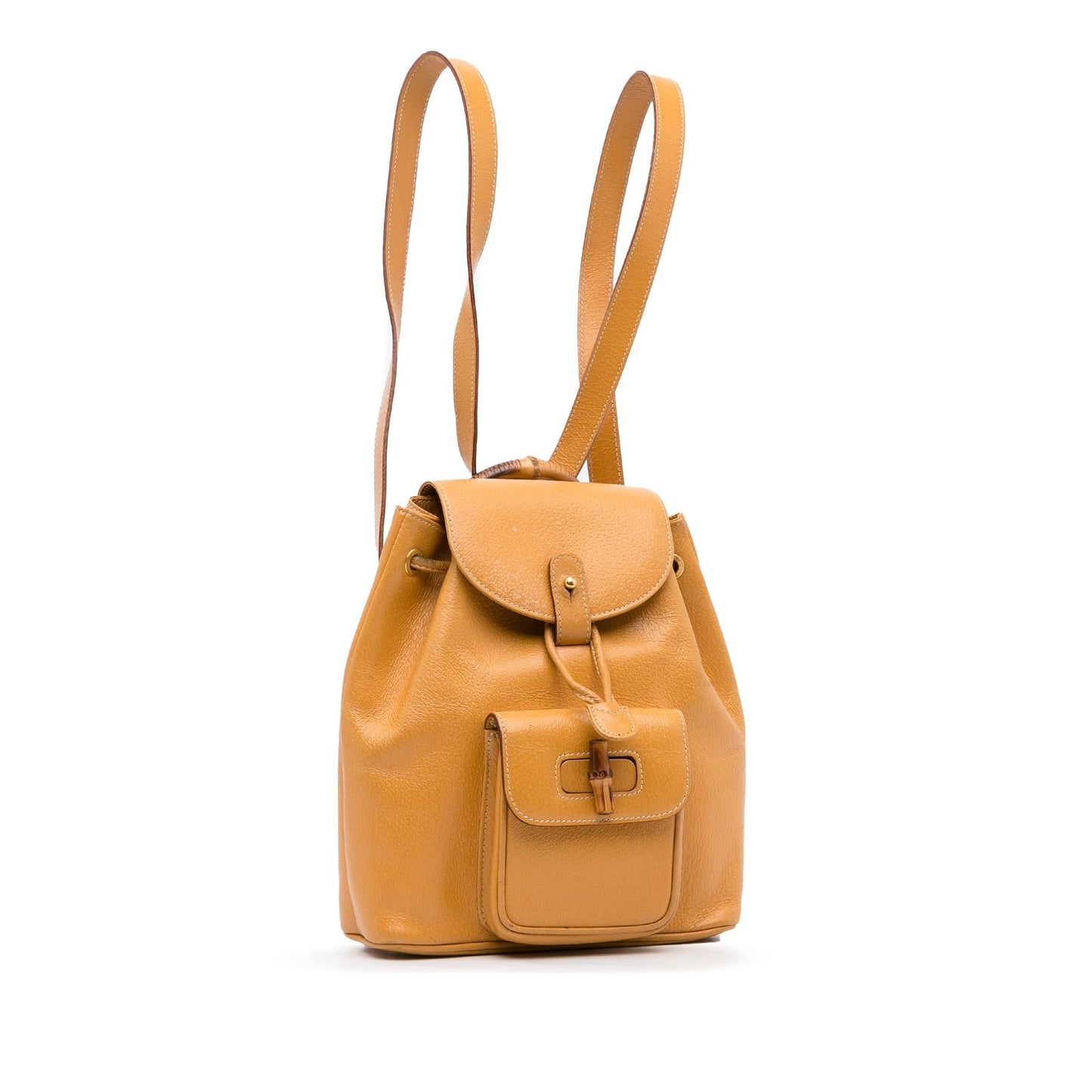 Gucci Bamboo Backpack SHG-rseFEI Leather Calf Brown Mini