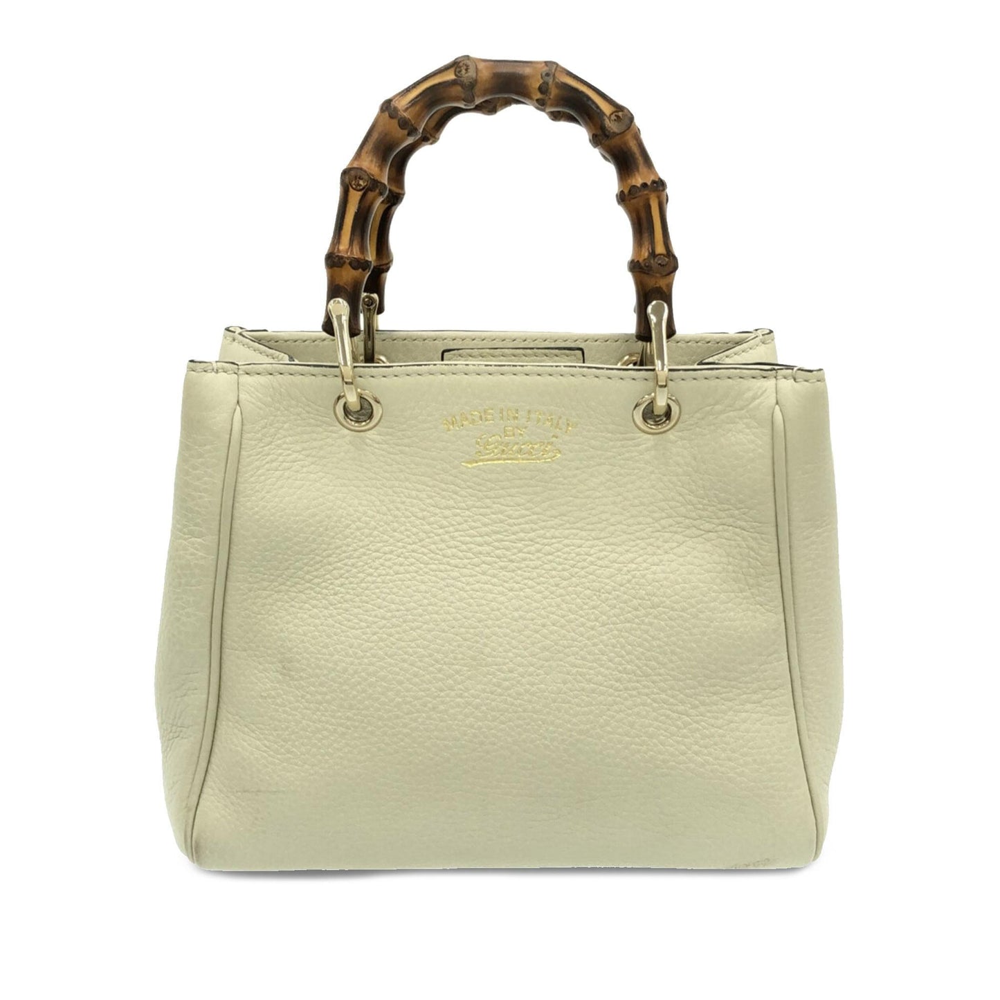Gucci Bamboo Shopper SHG-ykWsCQ Calf White Mini Satchel Bag