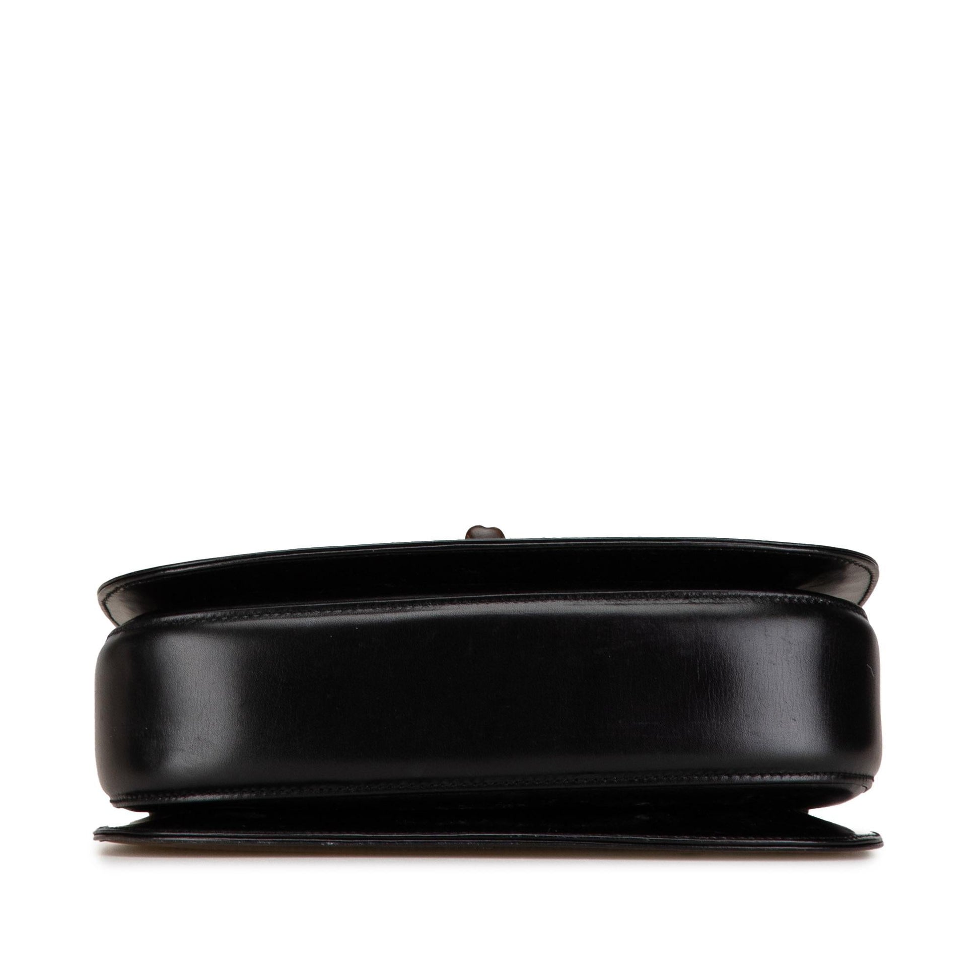 Gucci Bamboo Night SHG-VobDRl Calf Calfskin Black Mini Satchel Bag