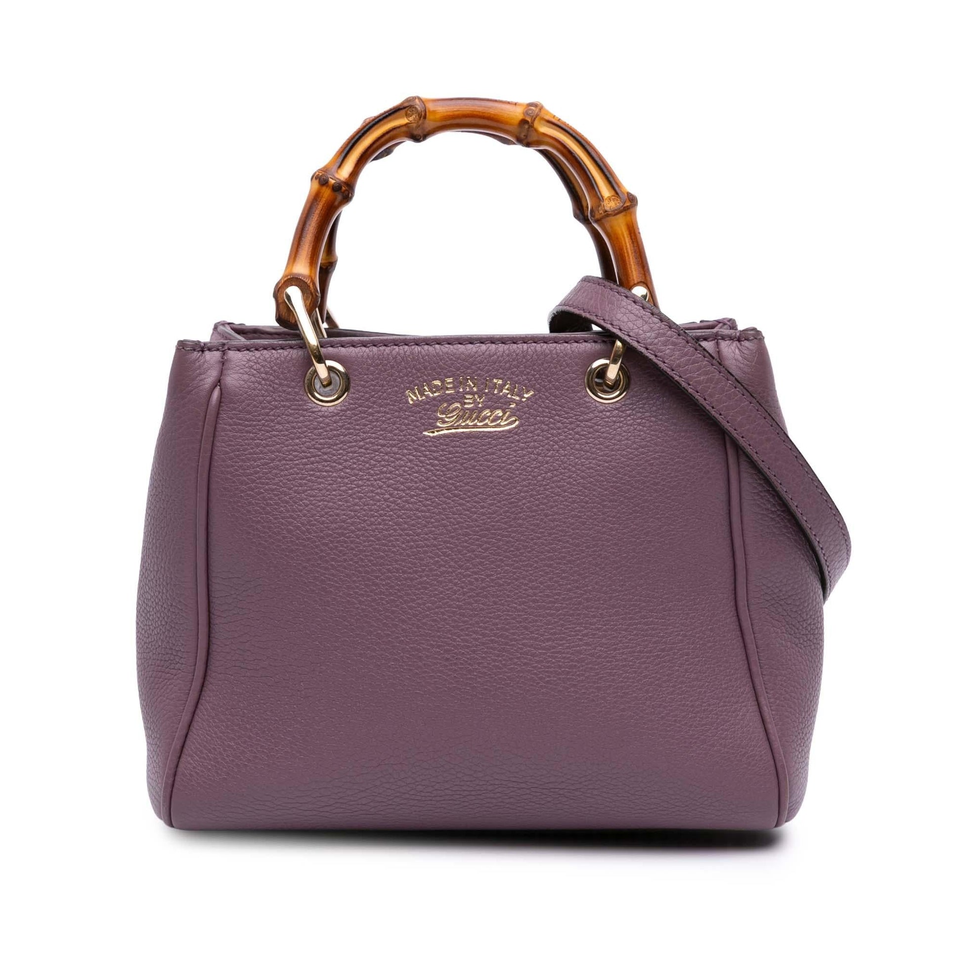 Gucci Bamboo Shopper Calfskin Mini Tote Bag